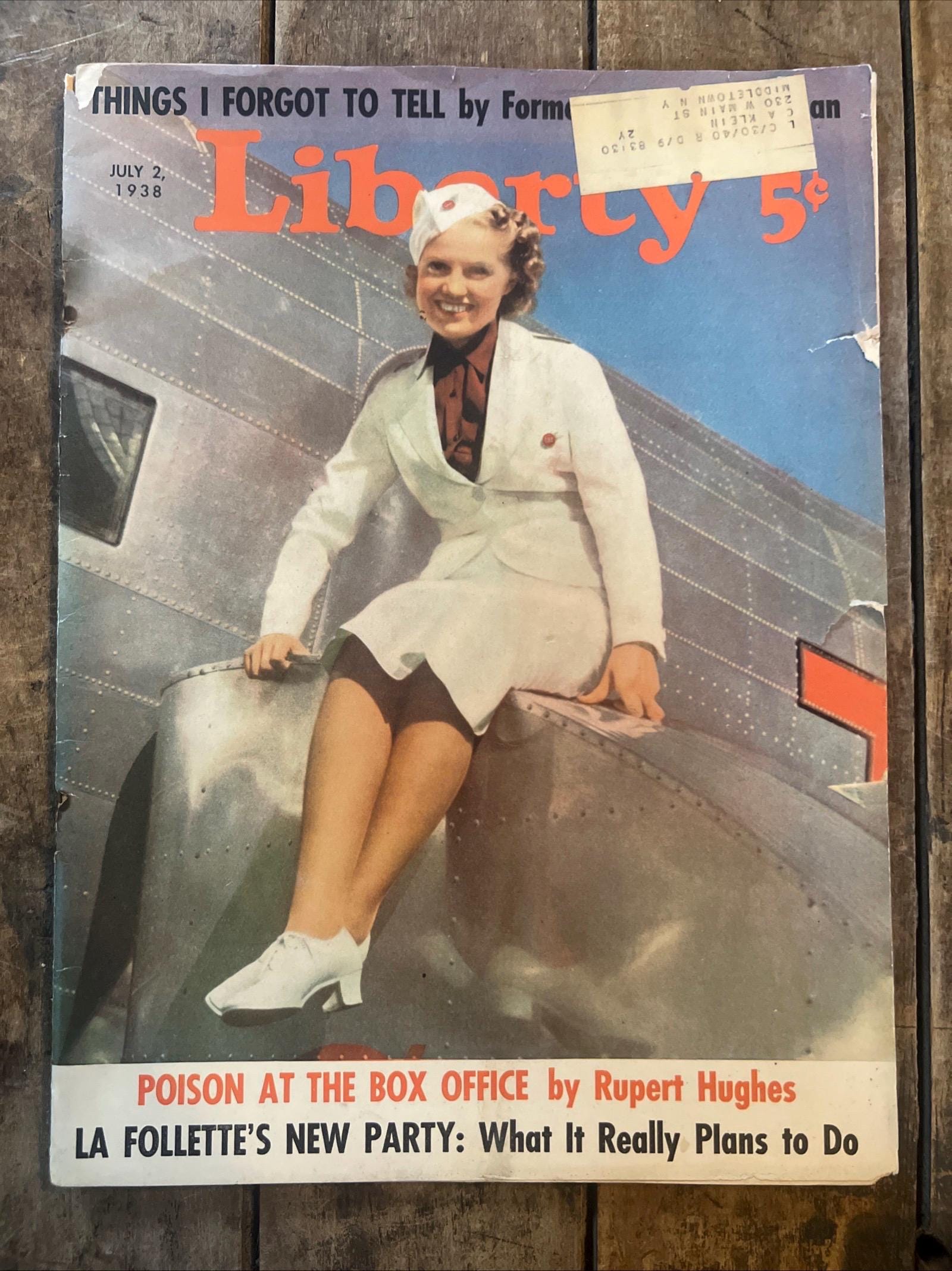 1938 Liberty Magazine – July Issue, Vintage Advertising Collectible