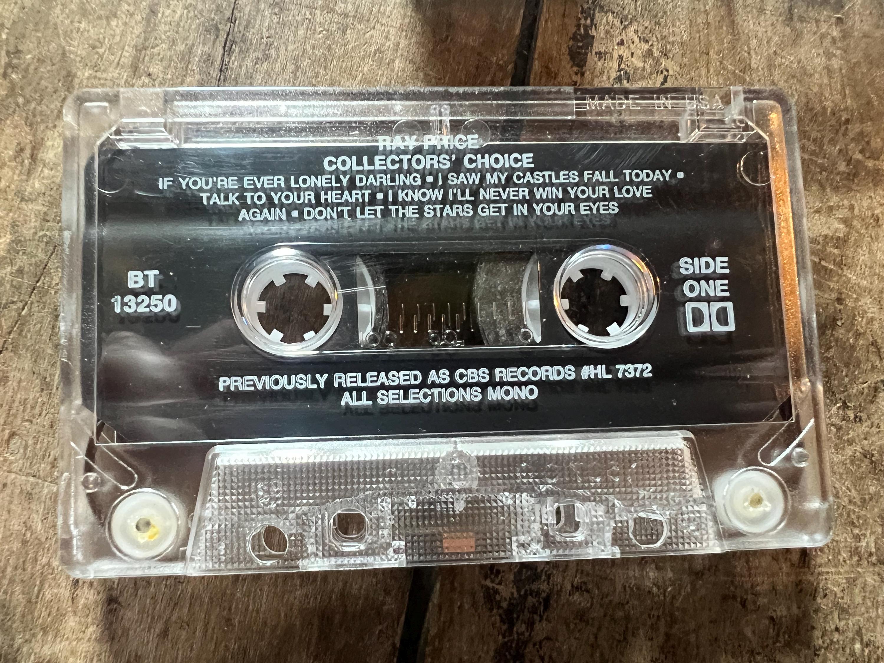Ray Price "Collector's Choice" Cassette Tape - 1993 Sony Music - Retro Country Music