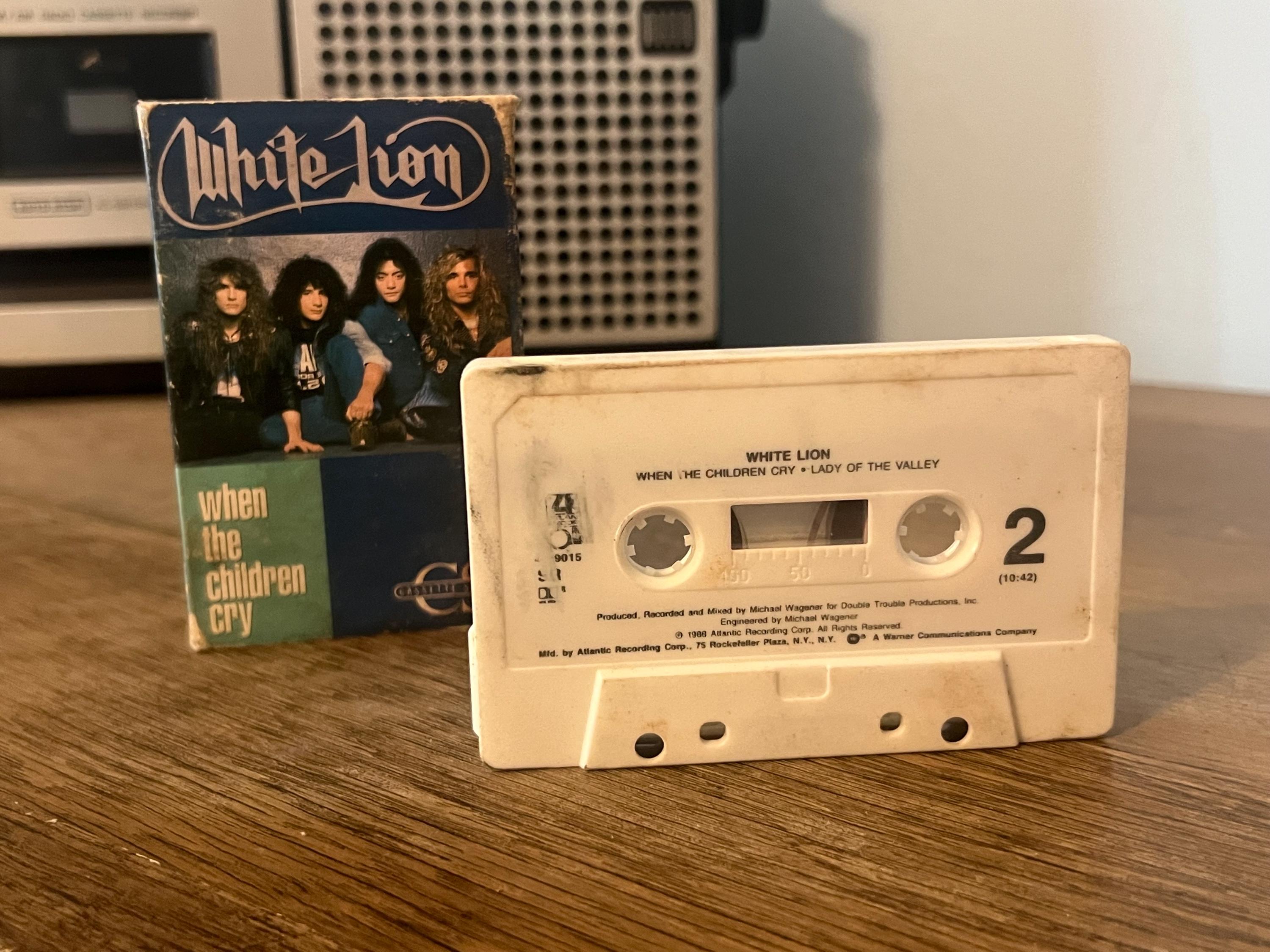Vintage 1988 White Lion Cassette Tape: When the Children Cry