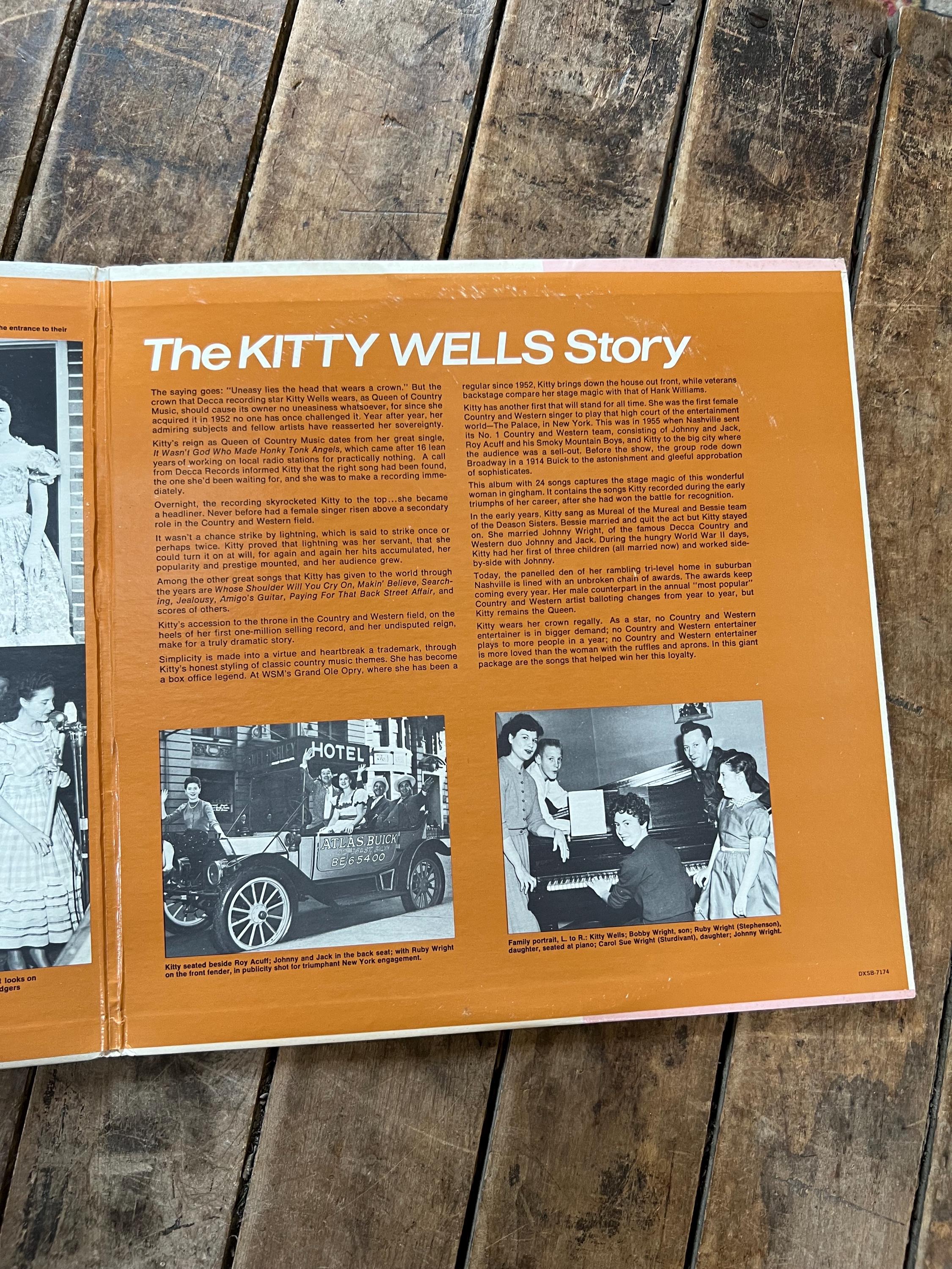 Kitty Wells “The Kitty Wells Story” - 1963 Decca Records - LP Vinyl Album