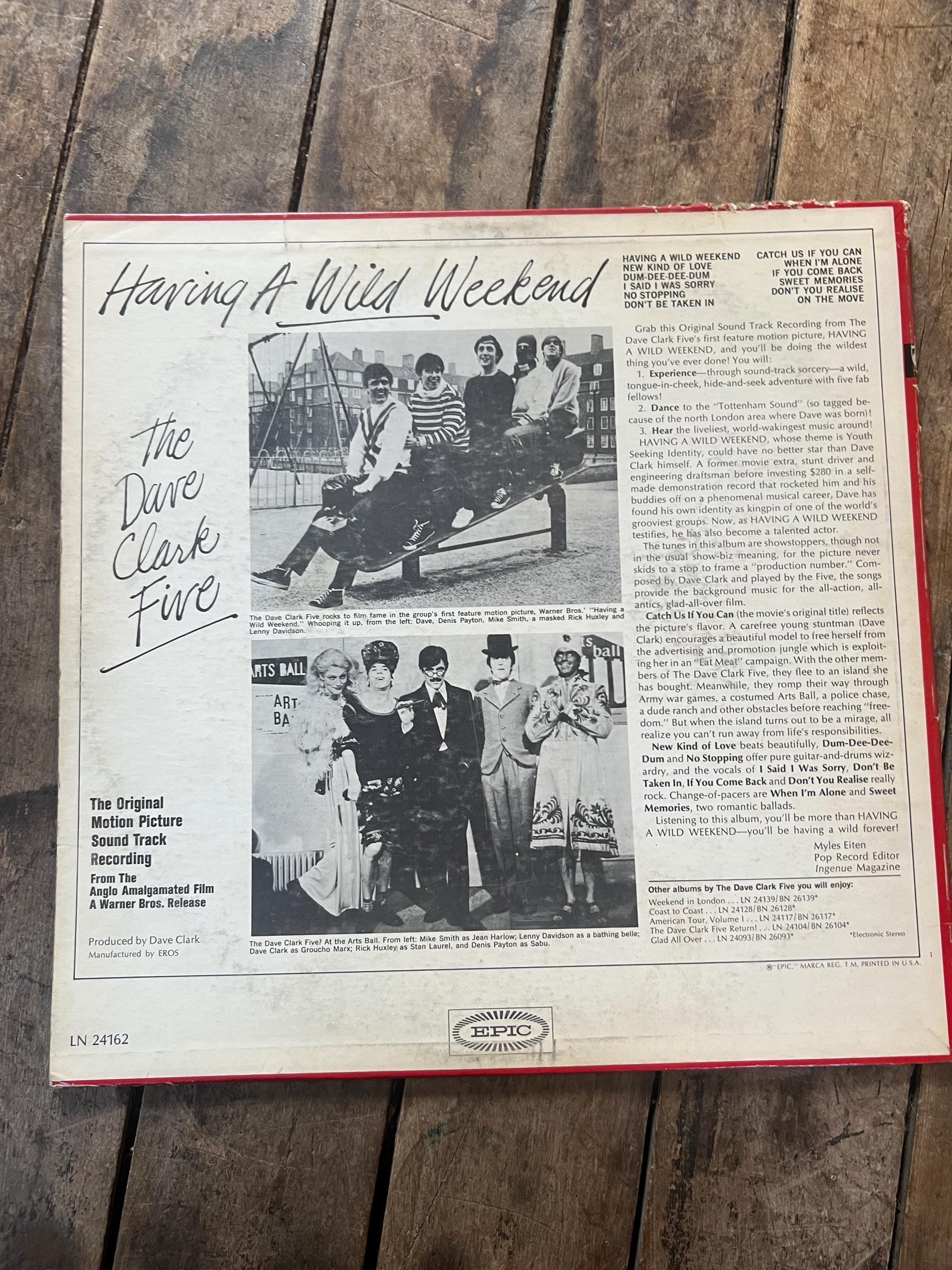 Vintage 1965 Dave Clark Five 'Having A Wild Weekend' LP