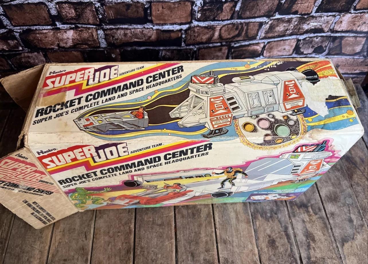 Vintage 1977 Hasbro - GI JOE SUPERJOE - Rocket Command Center #7570 Original Box