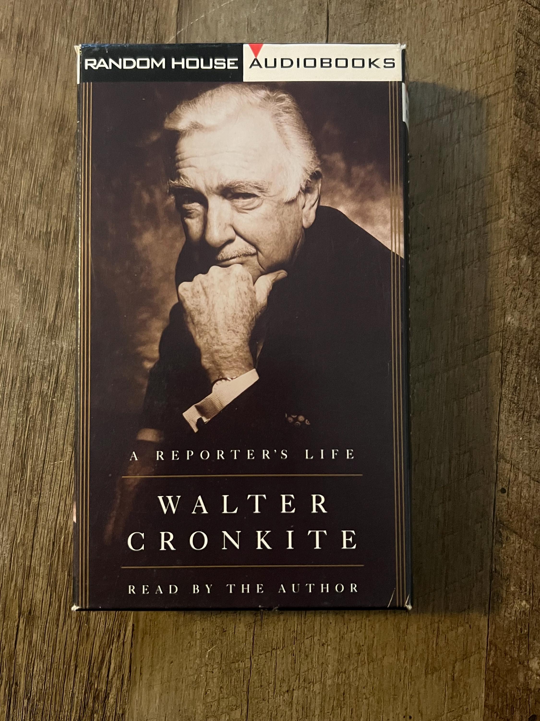 Walter Cronkite “ A Reporters Life “ ( Cassette Tape 1996 ) Random House Audiobooks