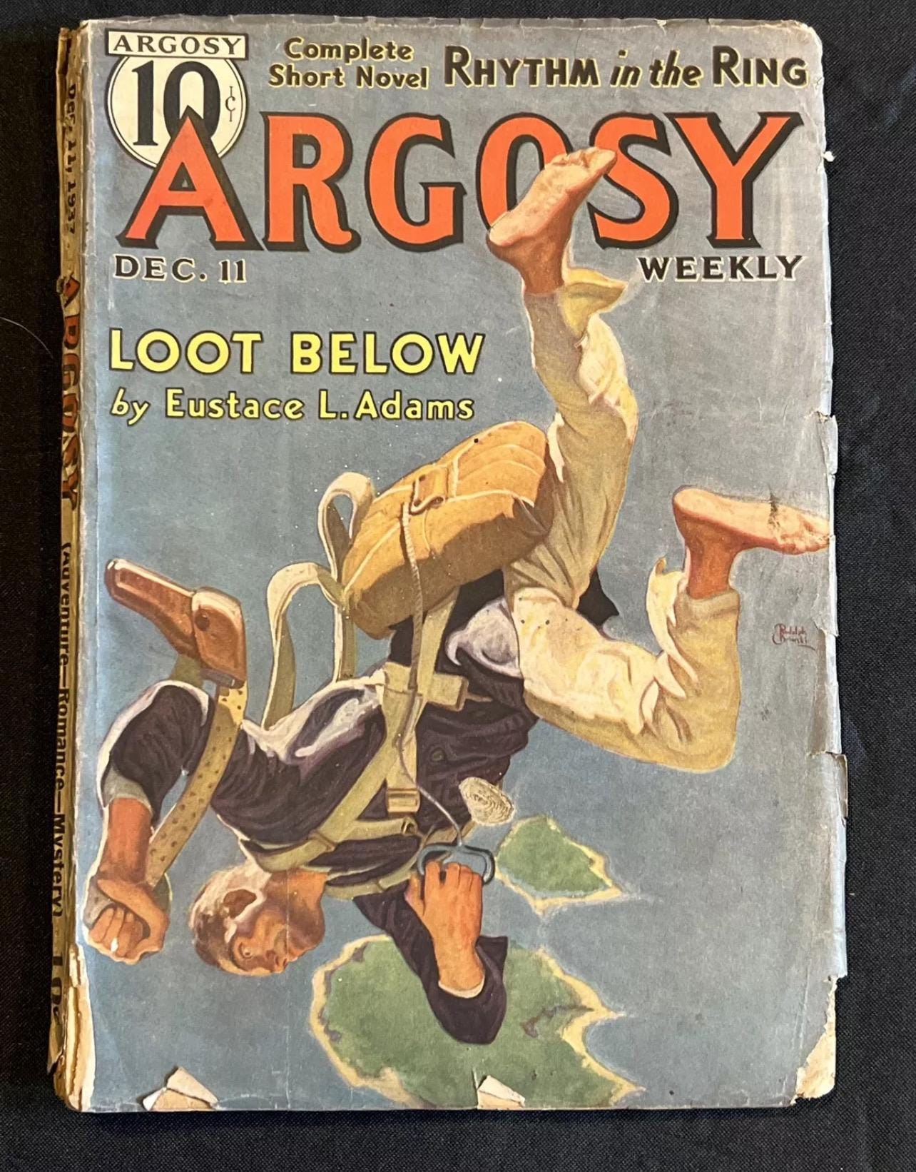 Vintage Argosy Weekly Pulp Magazine - December 11, 1937