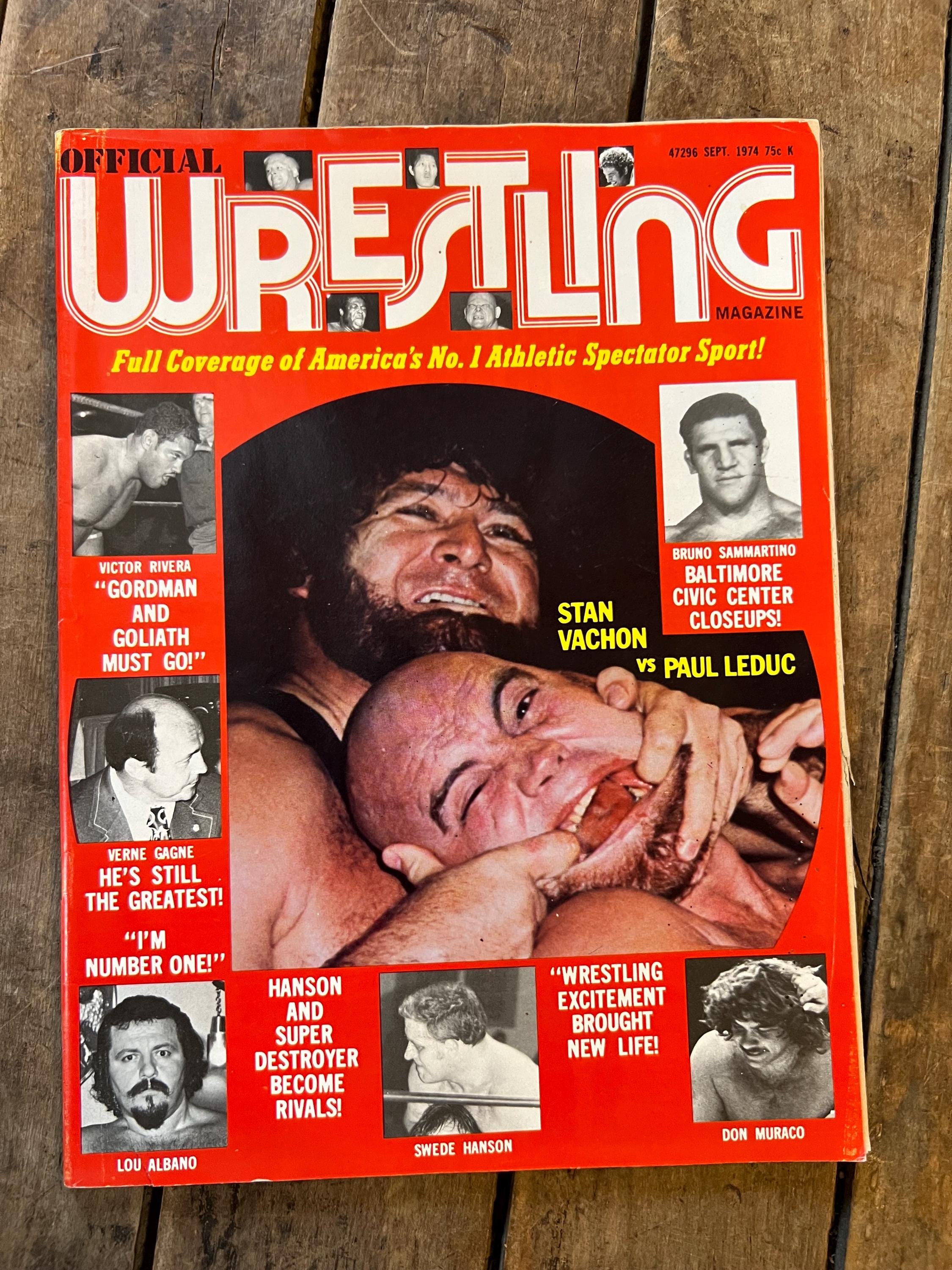 Official Wrestling Magazine - September 1974 Issue - WWF / WWE - Capt Lou Albano