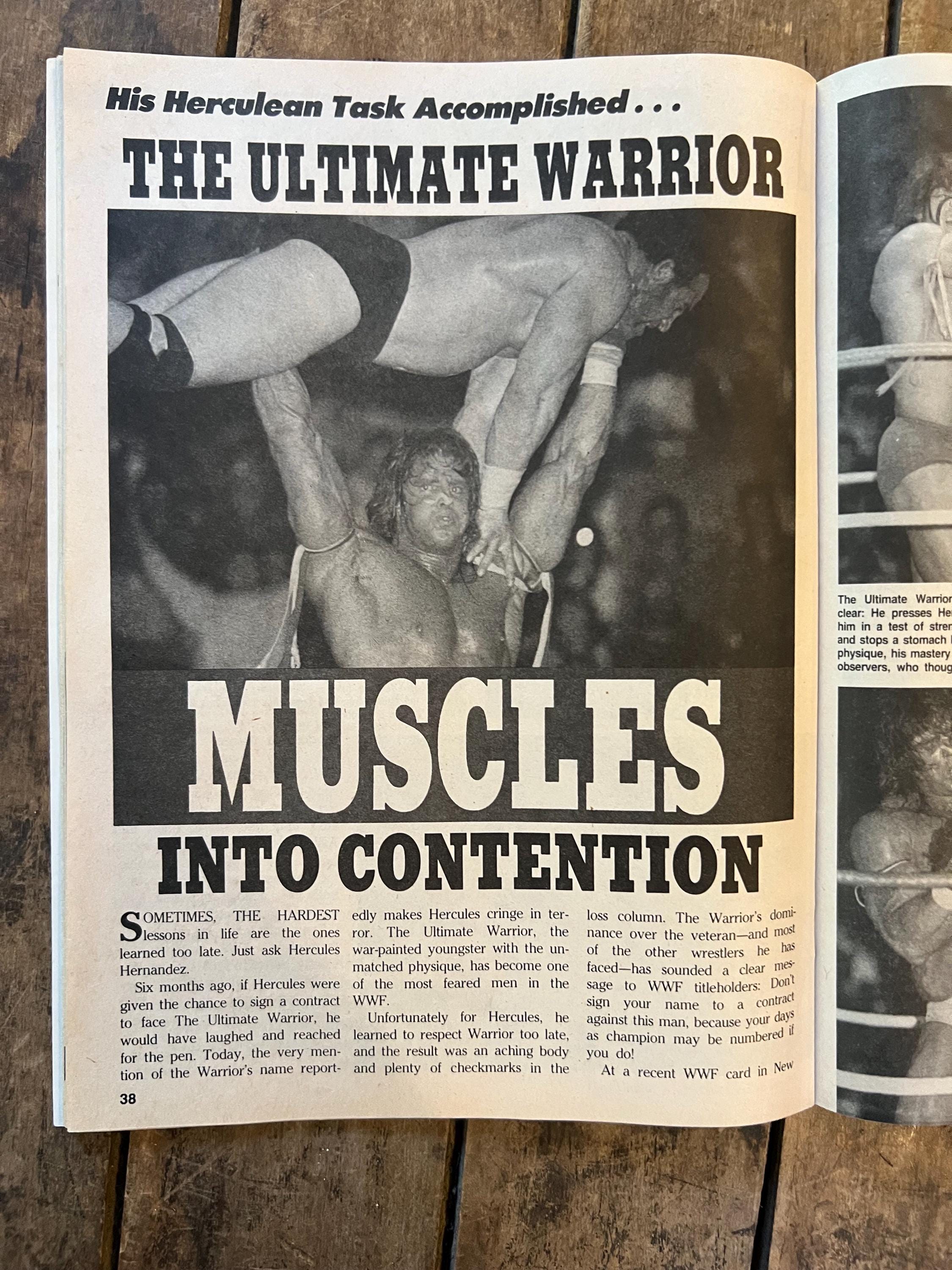 Sports Review Wrestling Magazine  - August 1988 - WWF WWE - Ultimate Warrior
