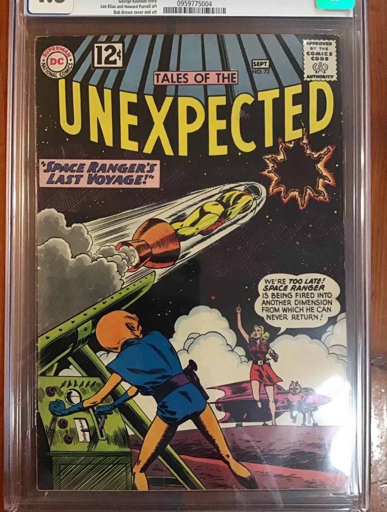 Vintage DC Comic: Tales of the Unexpected #72, CGC 4.5