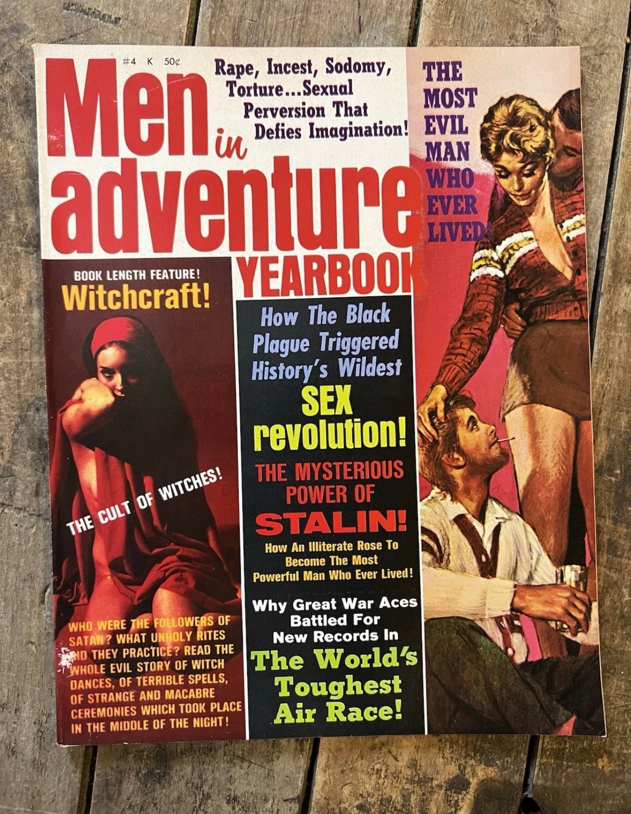 Men In Adventure Magazine - 1970 Yearbook - Rare Collectible Men’s Magazine