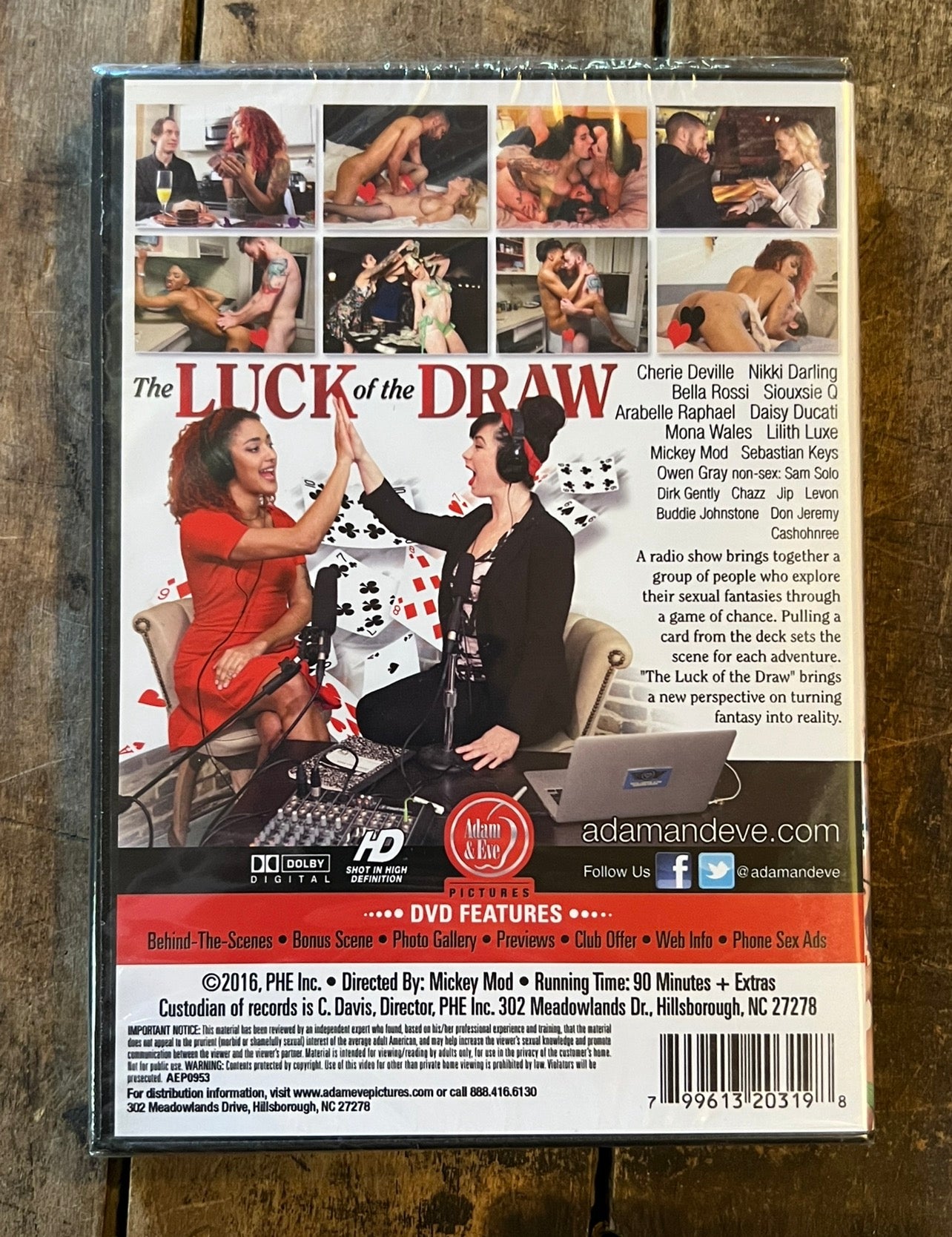 Luck Of The Draw - DVD 2016 - Adam & Eve