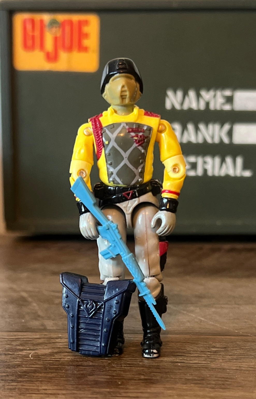 1989 Hasbro GI Joe - Python Patrol Crimson Guard Elite Trooper Action Figure & accessories
