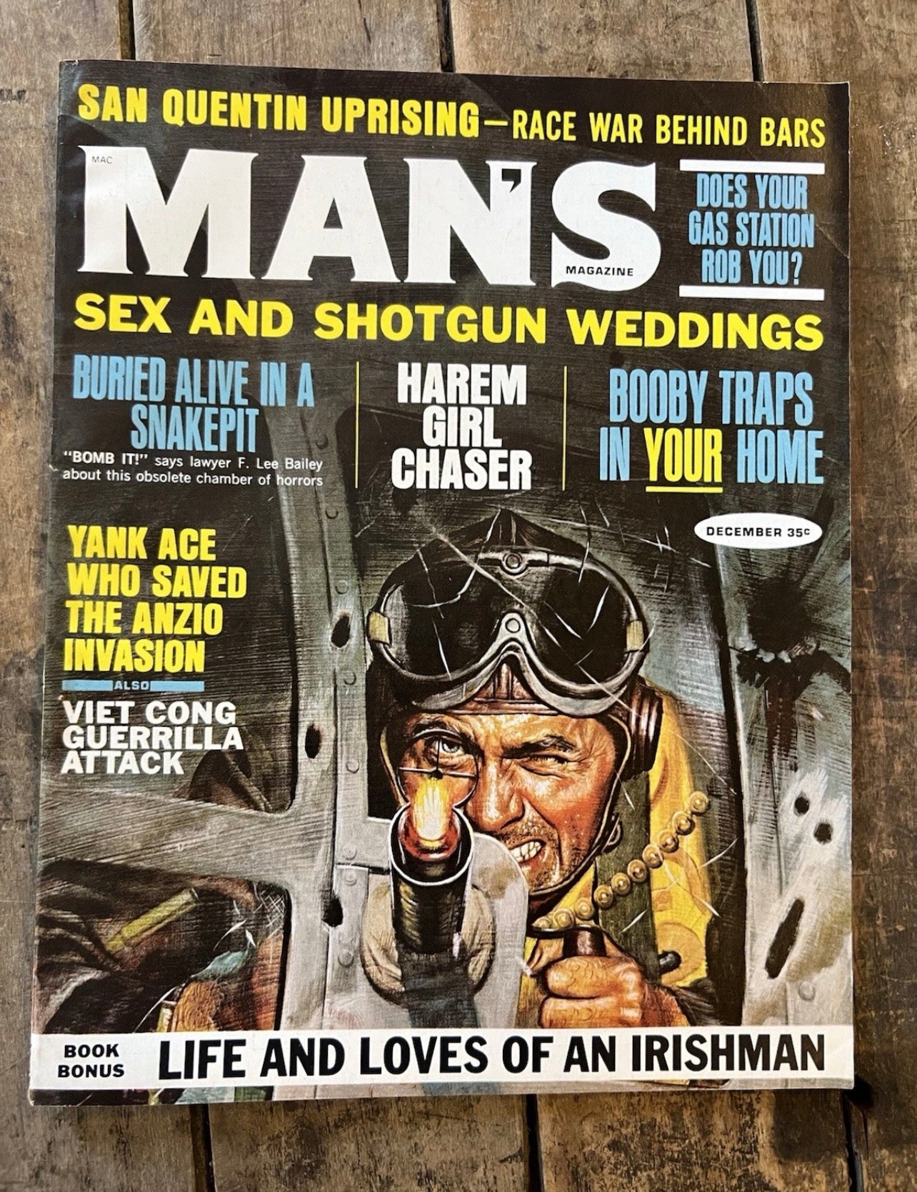 Man’s Magazine - December 1967 Issue ( Vol 15 No.12) - Rare Collectible Magazine