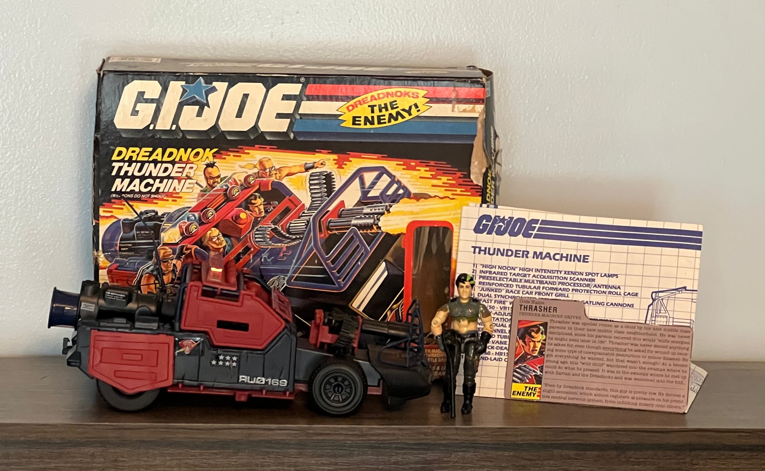 1986 Hasbro GI JOE- Dreadnok Thunder Machine & Thrasher - Original Box Complete