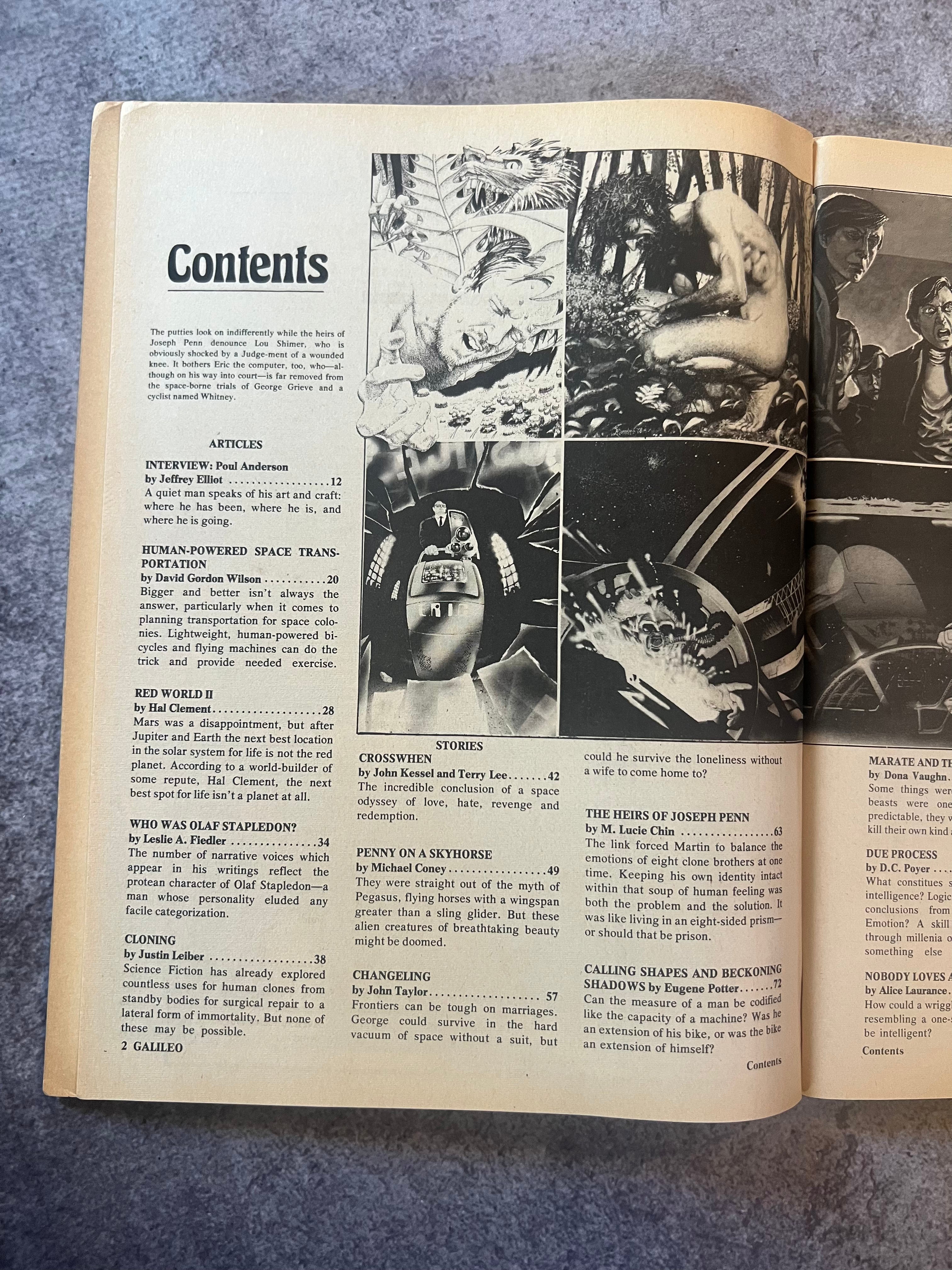 Galileo Magazine Of Science & Fiction - 1978 September Issue #11 & 12 Special Double Issue