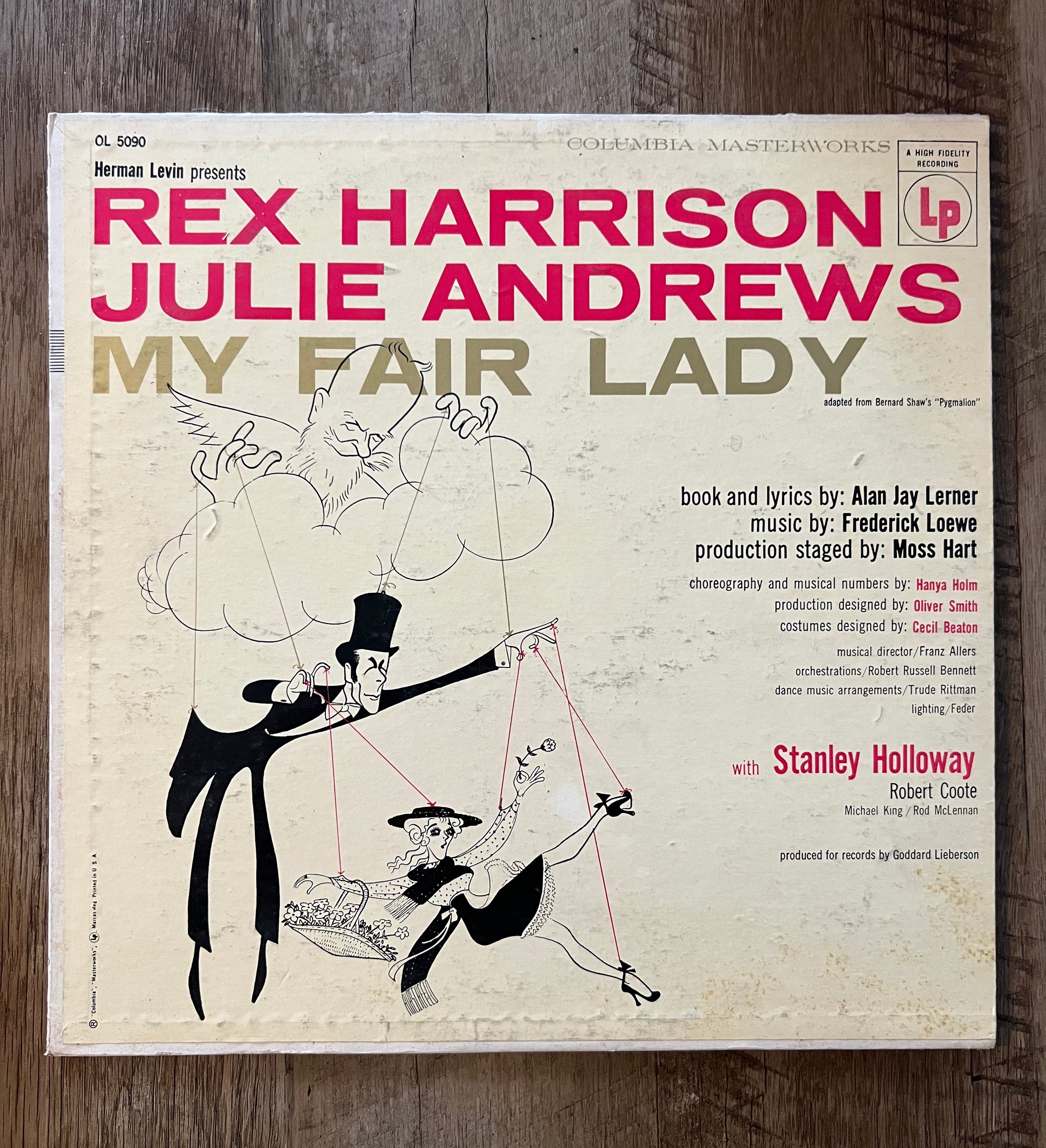 My Fair Lady - Rex Harrison & Julie Andrews - 1956 Columbia Records Vinyl LP