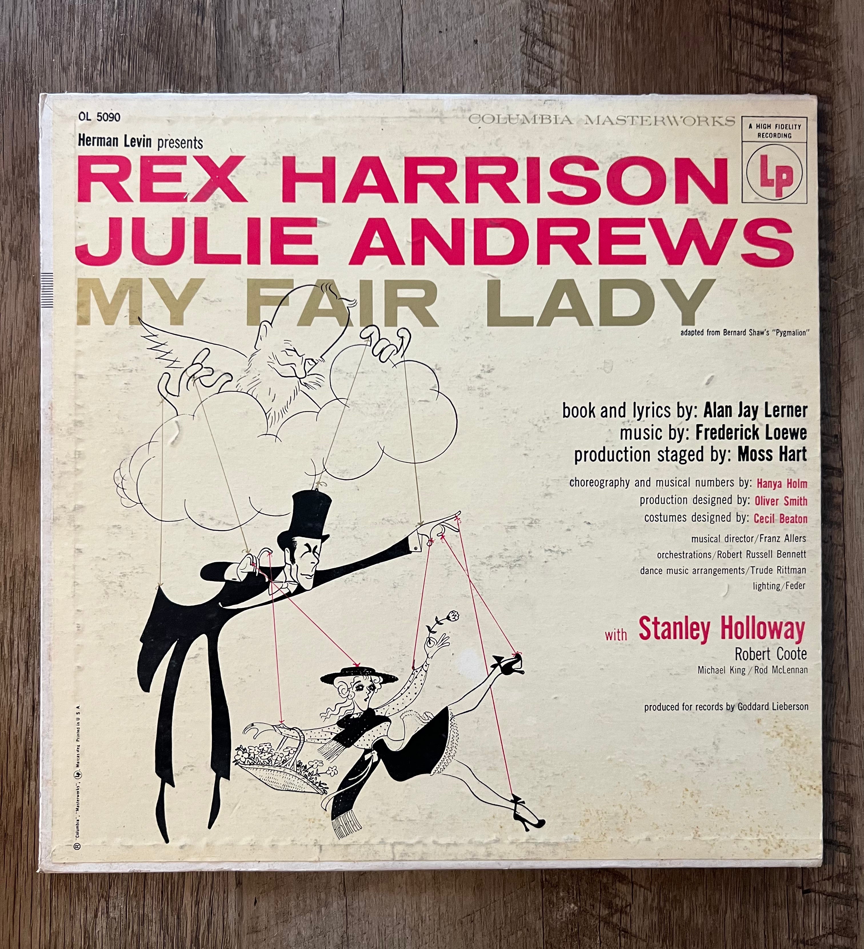 My Fair Lady - Rex Harrison & Julie Andrews - 1956 Columbia Records Vinyl LP