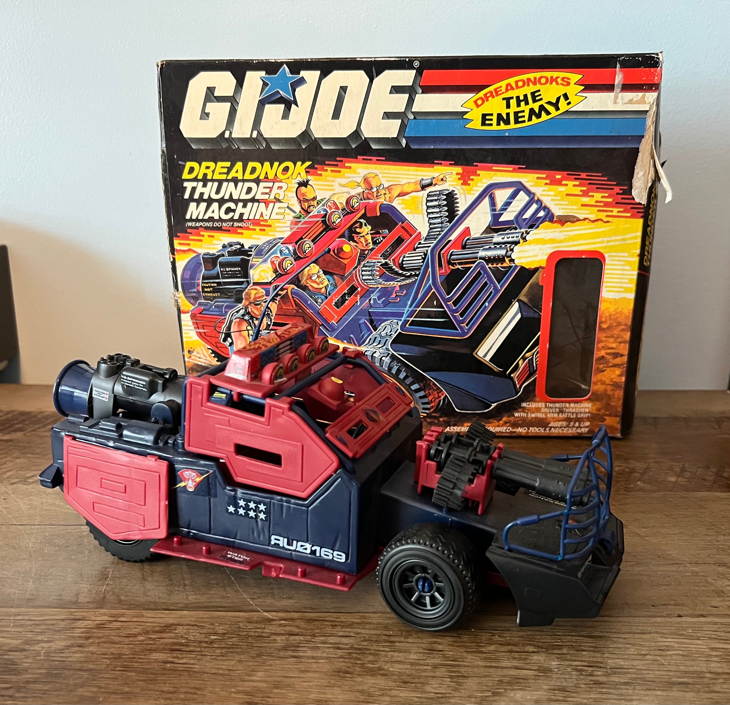 1986 Hasbro GI JOE- Dreadnok Thunder Machine & Thrasher - Original Box Complete