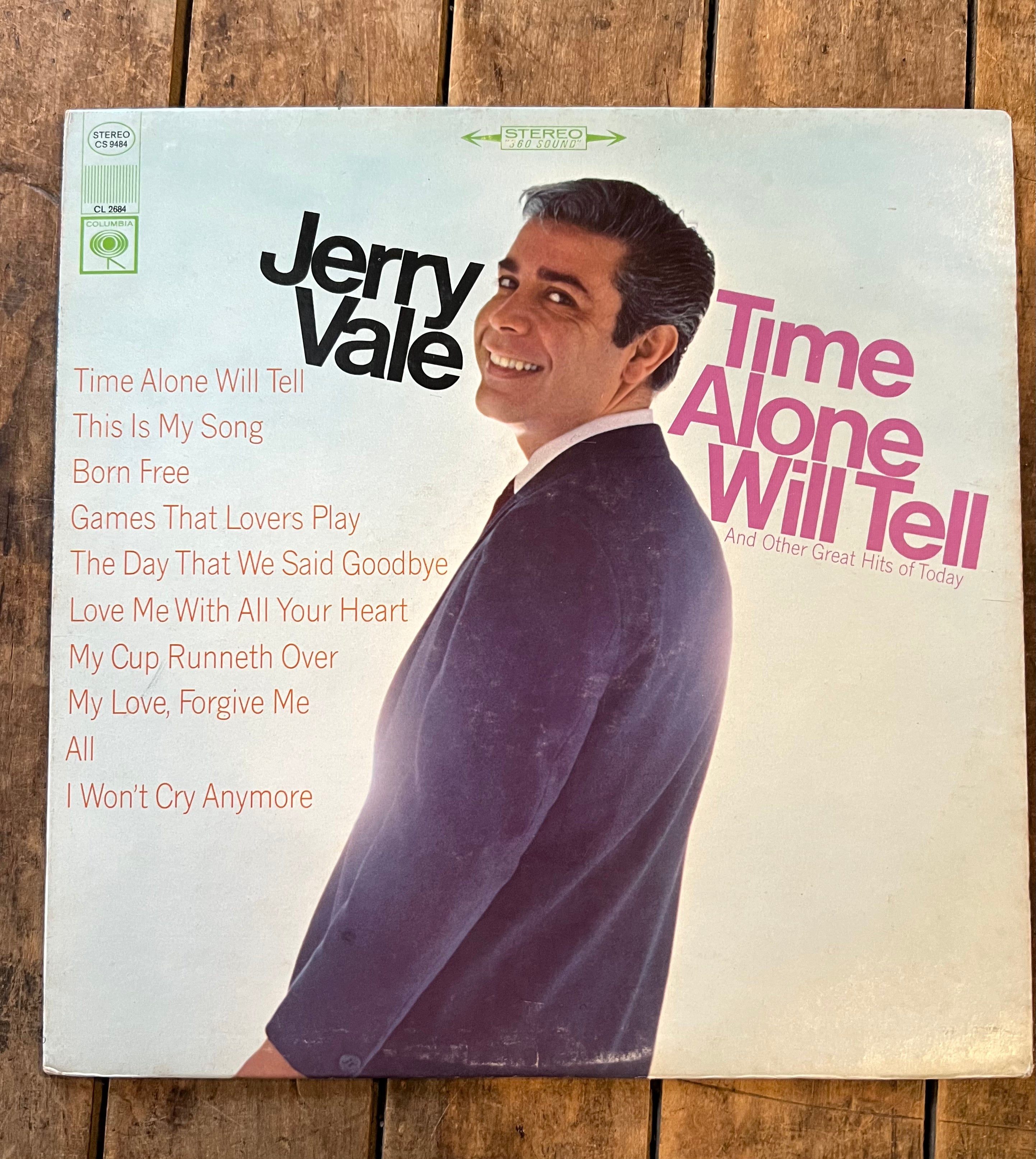 Jerry Vale - Time Alone Will Tell and Other Great Hits of Today - 1967 Columbia Record - LP Vinyl Album