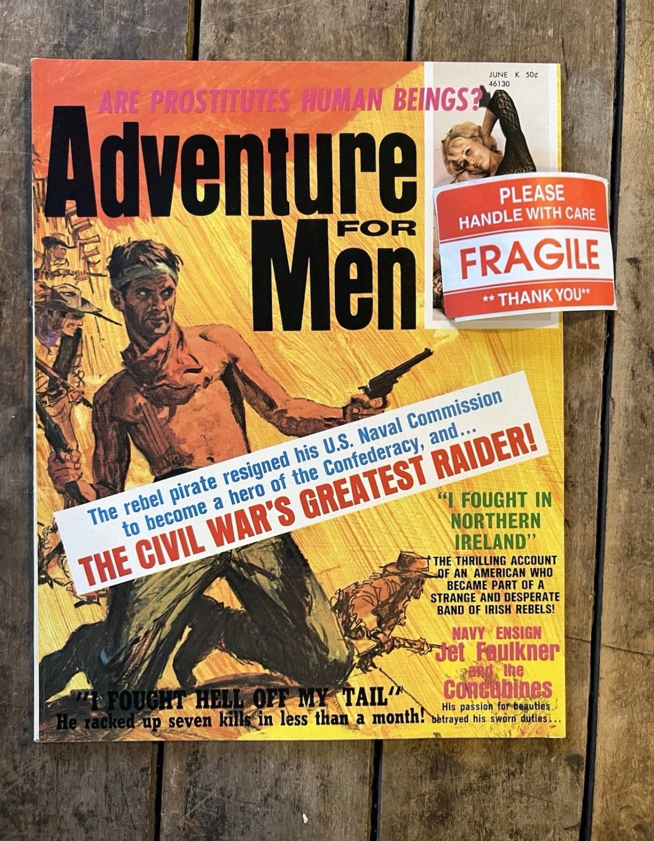Adventure For Men Magazine - June 1971 Issue - Rare Collectible Magazine