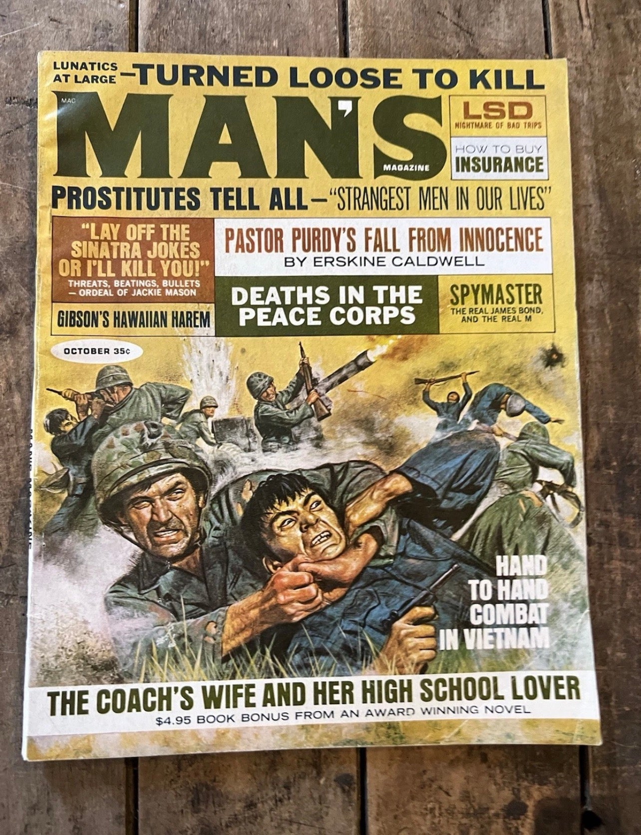 Man’s Magazine - October 1967 Issue ( Vol 15 No.10) - Rare Collectible Magazine