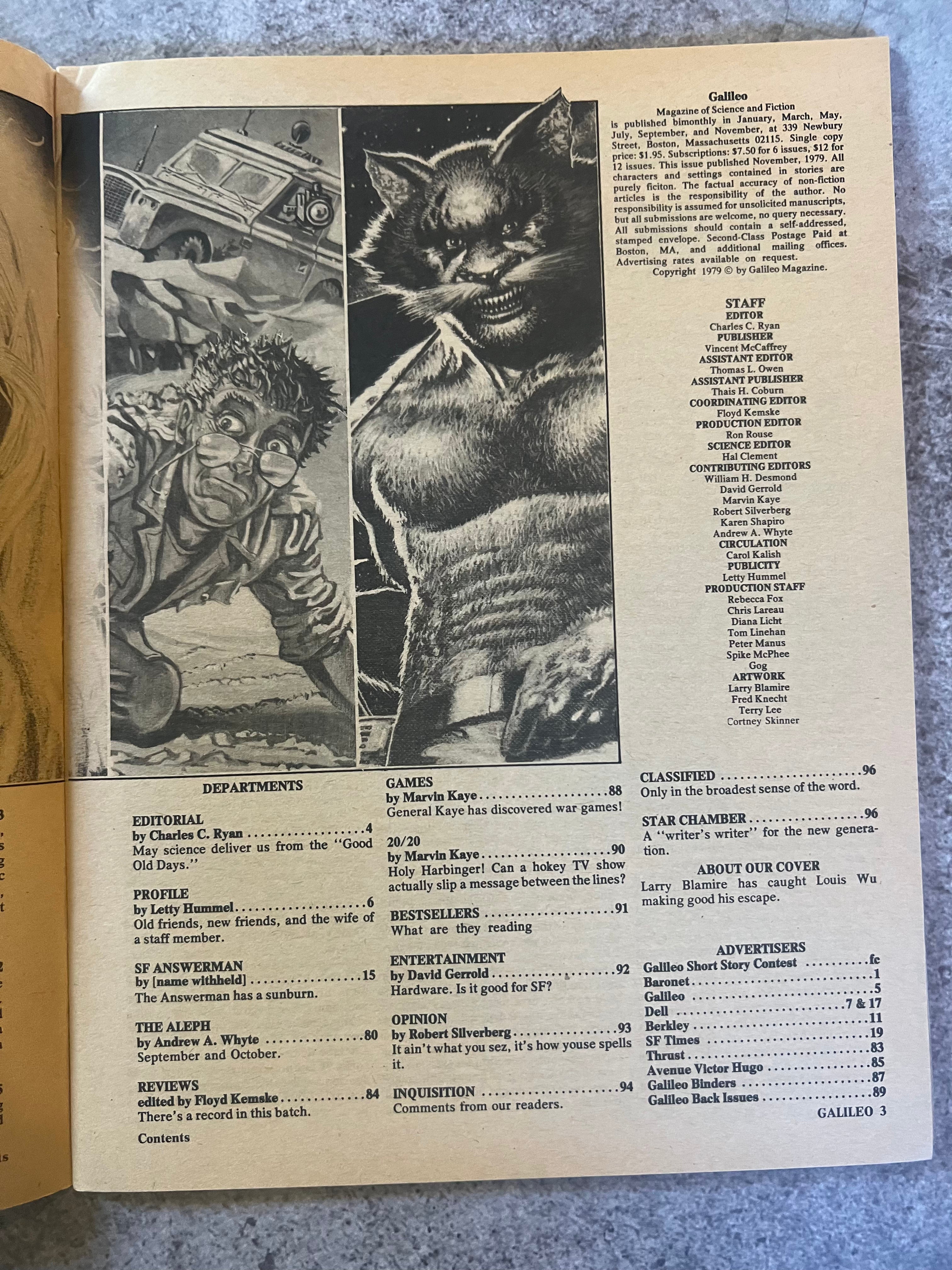 Galileo Magazine Of Science & Fiction - 1979 November Issue #15