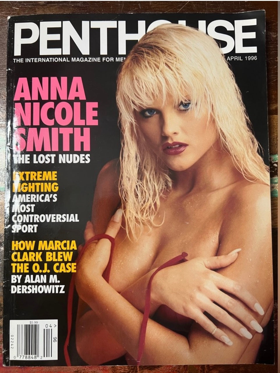 Penthouse Magazine April 1996 Anna Nicole Smith Covergirl