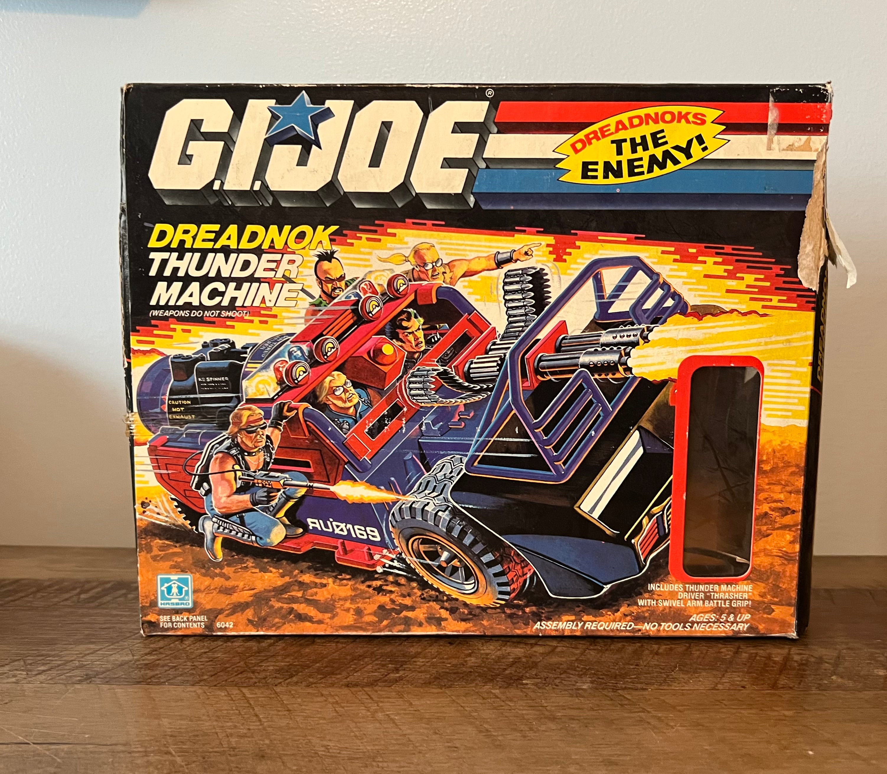 1986 Hasbro GI JOE- Dreadnok Thunder Machine & Thrasher - Original Box Complete