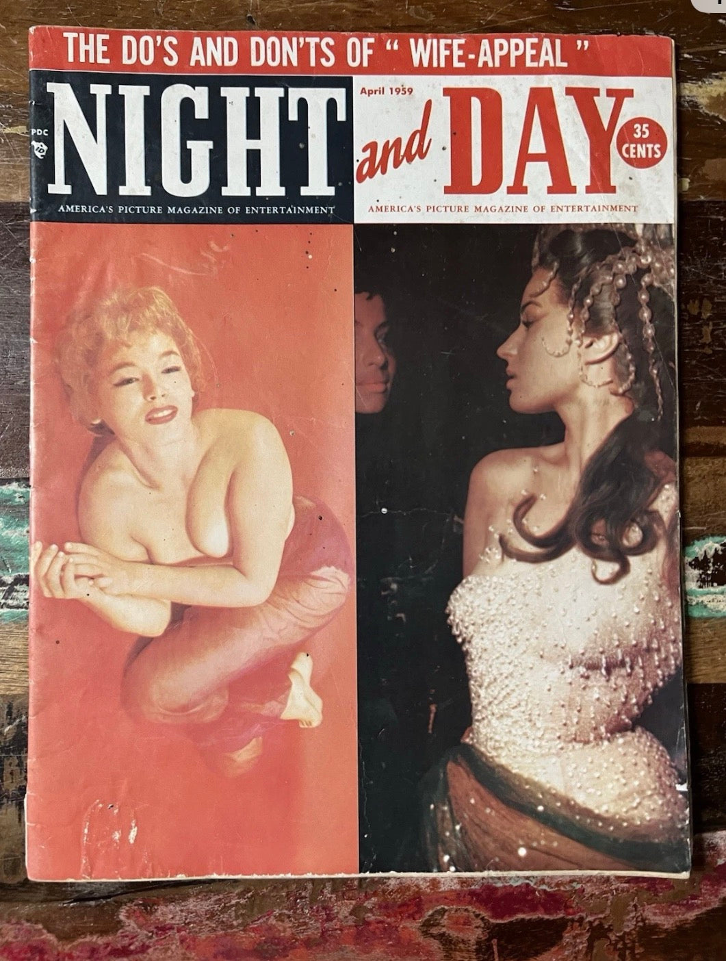 Night And Day Magazine - April 1959 Issue ( Vol. 11 No. 4) - Sophia Loren