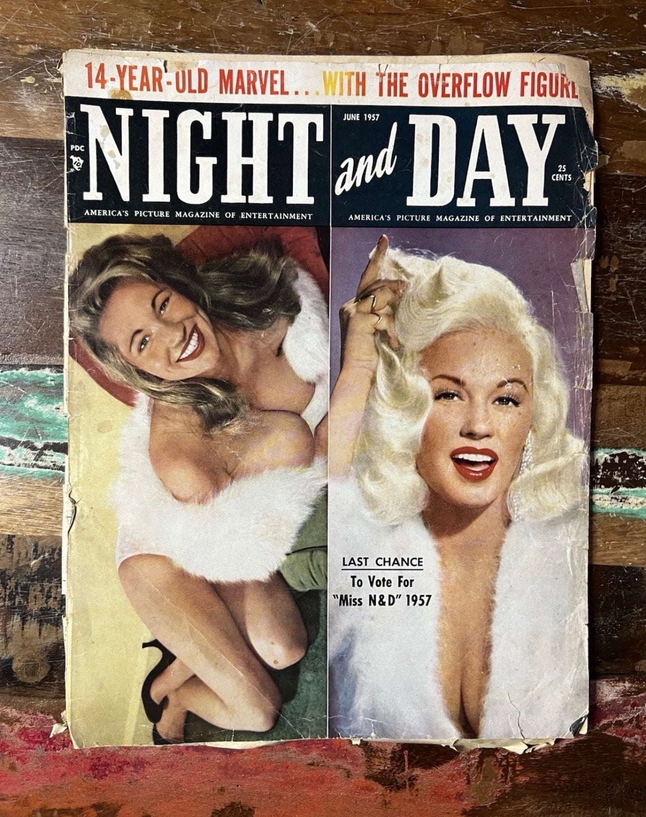 Night And Day Magazine - June 1957 Issue (Vol. 9 No. 6) - Jayne Mansfield