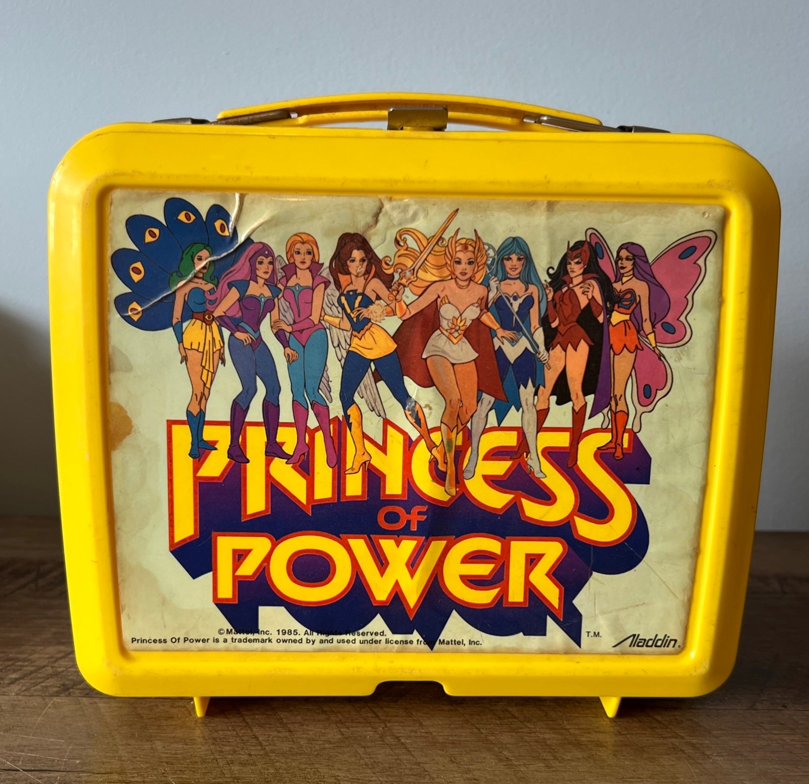 She-Ra 1985 PRINCESS OF POWER - Aladdin Plastic Lunch Box Collectible