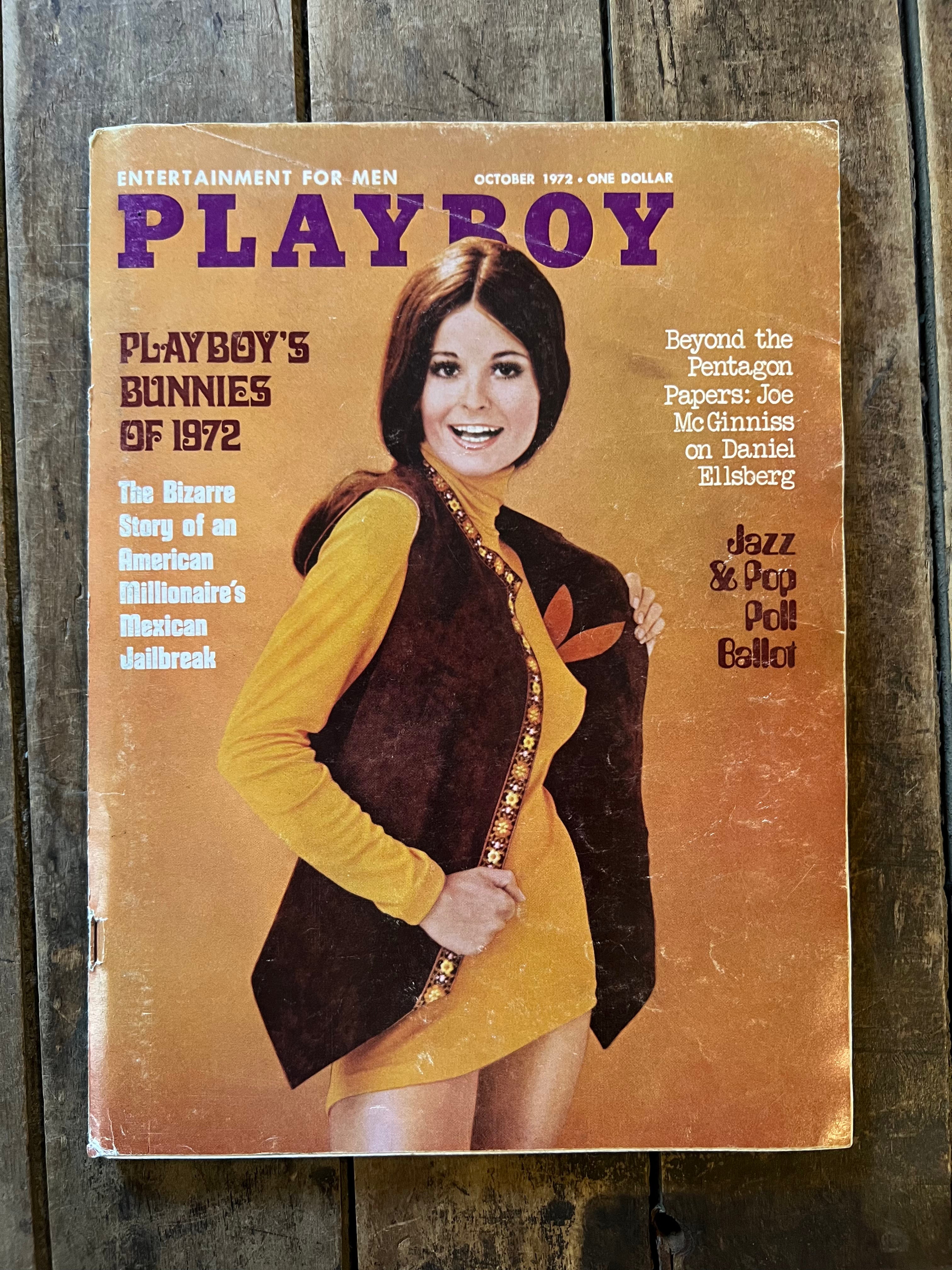 Playboy Magazine - October 1972 Issue - Centerfold Model Sharon Johansen