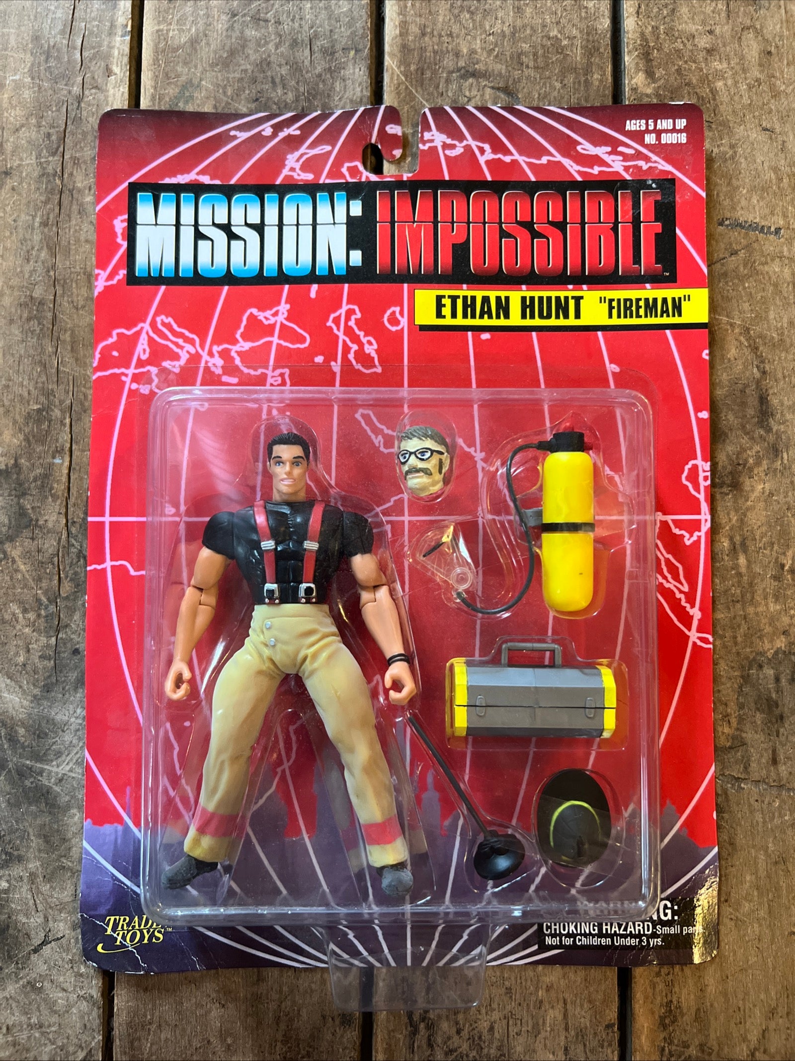 1996 Tradewinds Toys - MISSION: IMPOSSIBLE Ethan Hunt Fireman Disguise Action Figure
