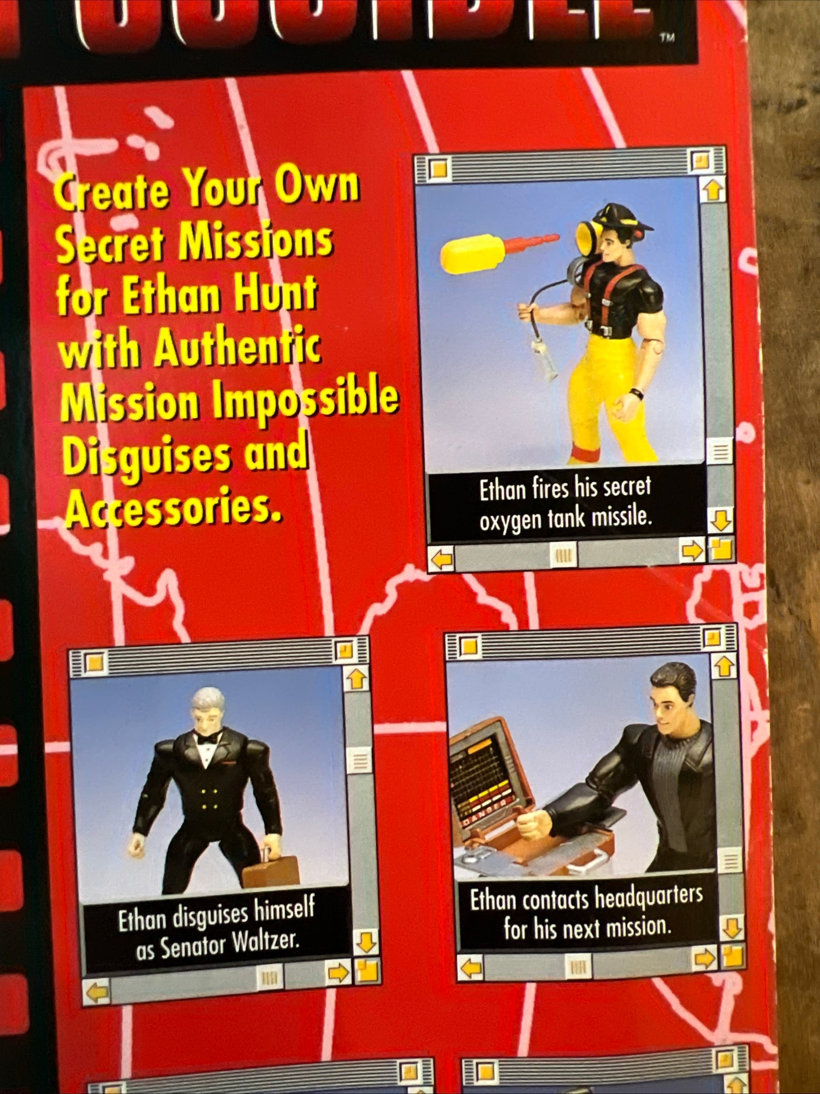 1996 Tradewinds Toys - MISSION: IMPOSSIBLE Ethan Hunt Fireman Disguise Action Figure