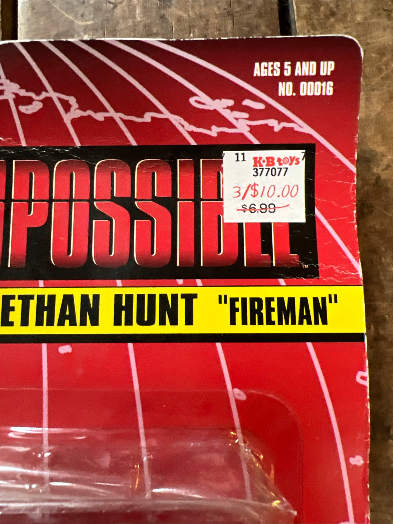 1996 Tradewinds Toys - MISSION: IMPOSSIBLE Ethan Hunt Fireman Disguise Action Figure