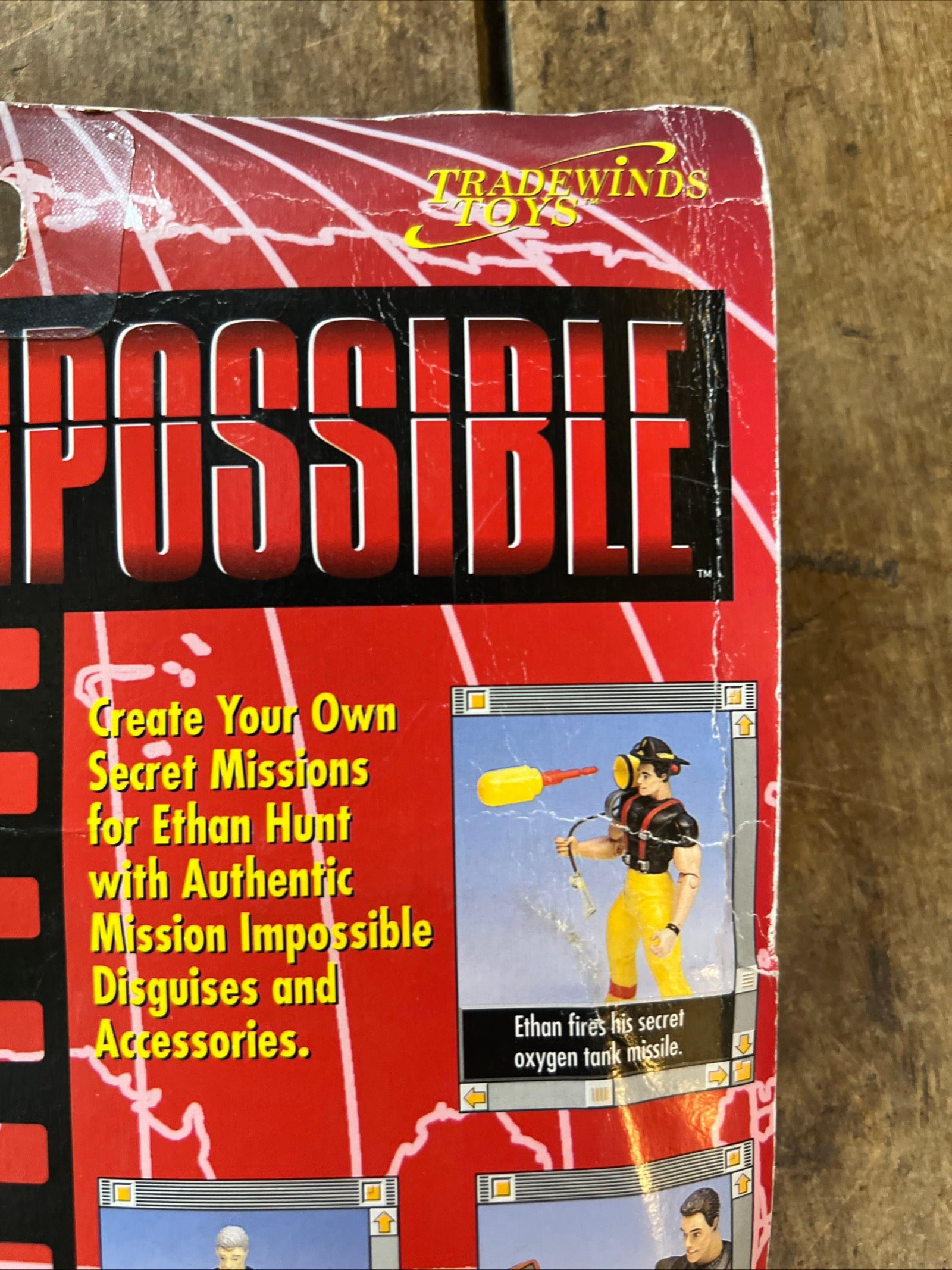 1996 Tradewinds Toys - MISSION: IMPOSSIBLE Ethan Hunt Fireman Disguise Action Figure