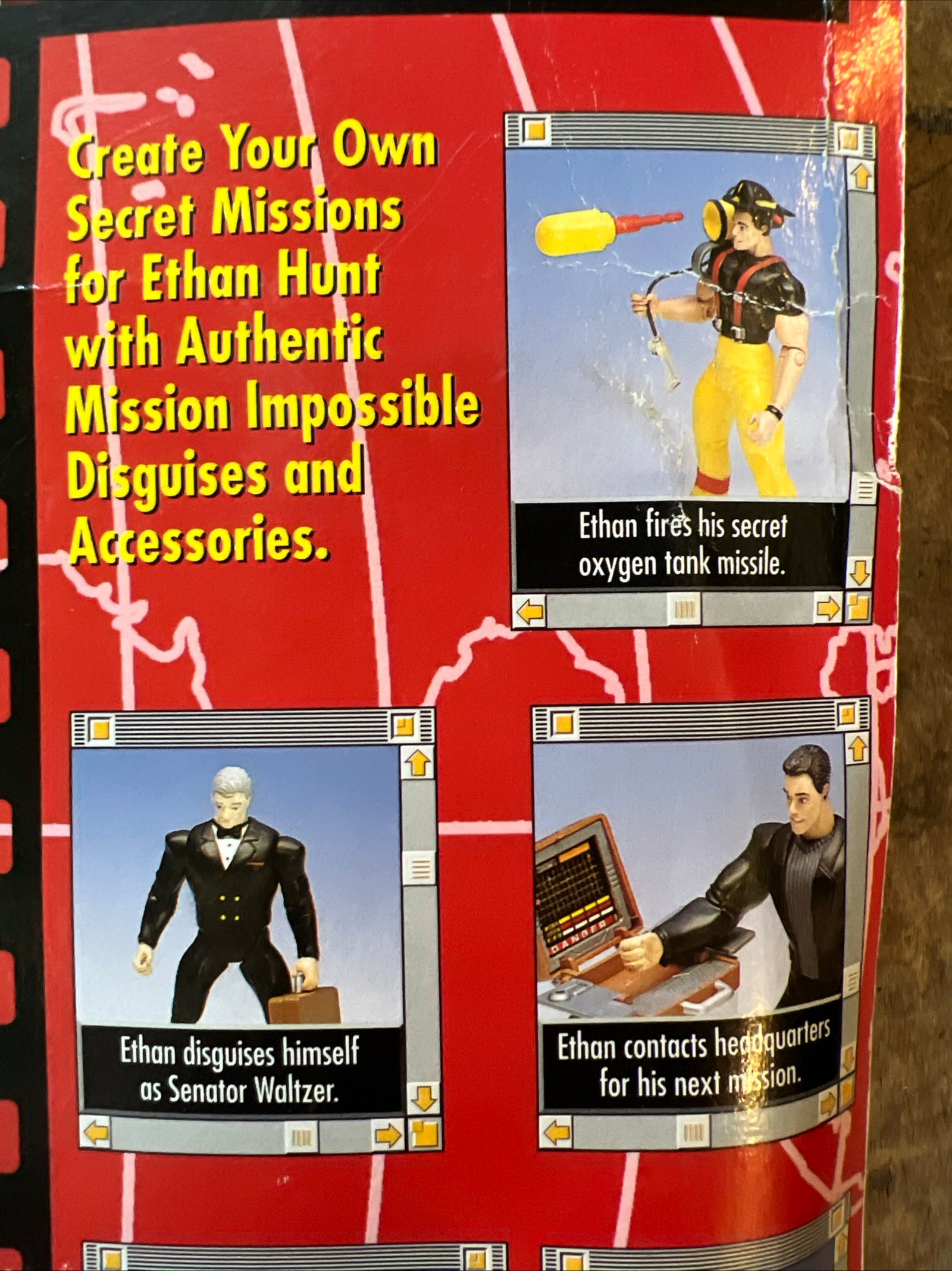 1996 Tradewinds Toys - MISSION: IMPOSSIBLE Ethan Hunt Fireman Disguise Action Figure
