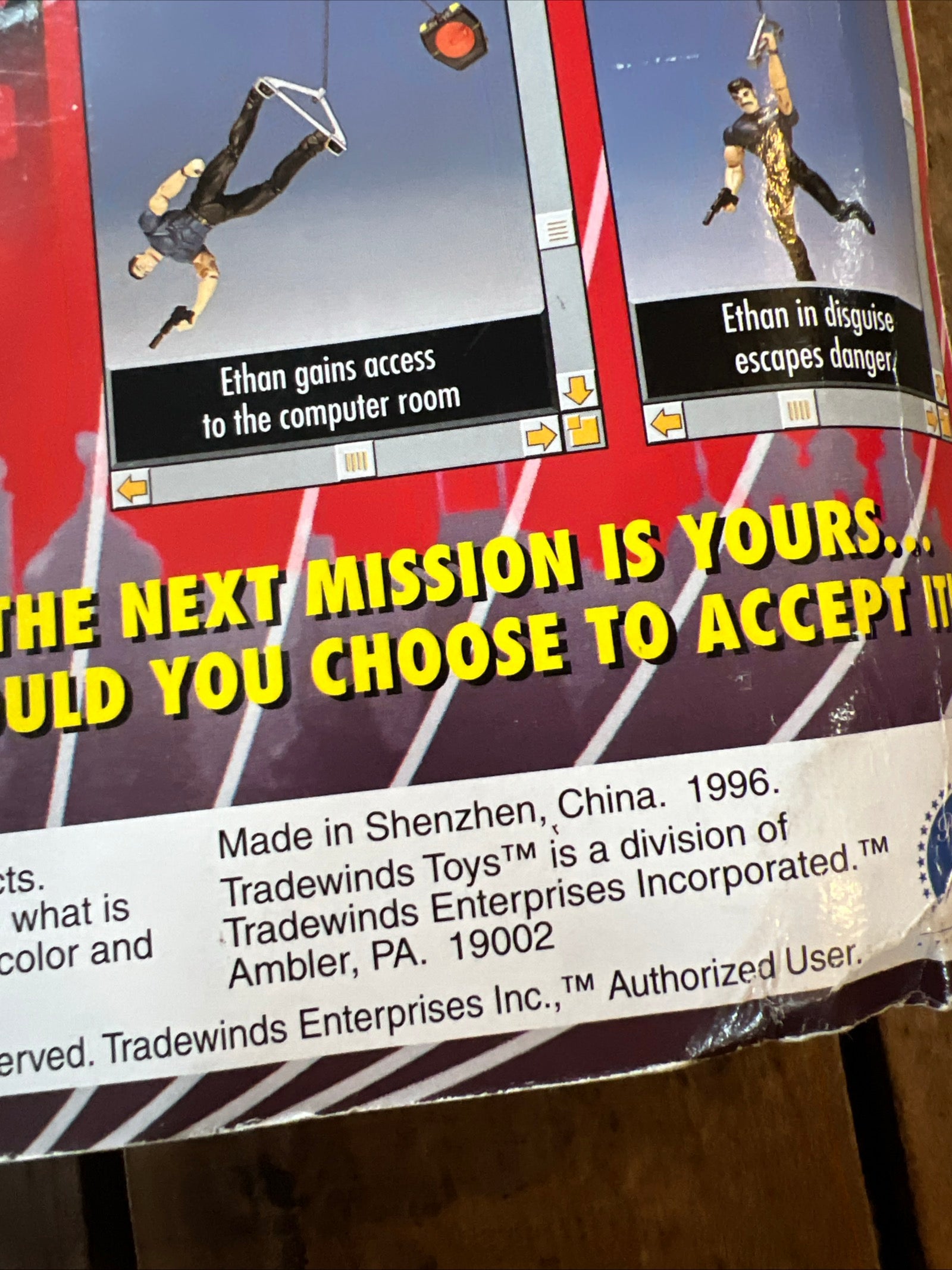 1996 Tradewinds Toys - MISSION: IMPOSSIBLE Ethan Hunt Fireman Disguise Action Figure