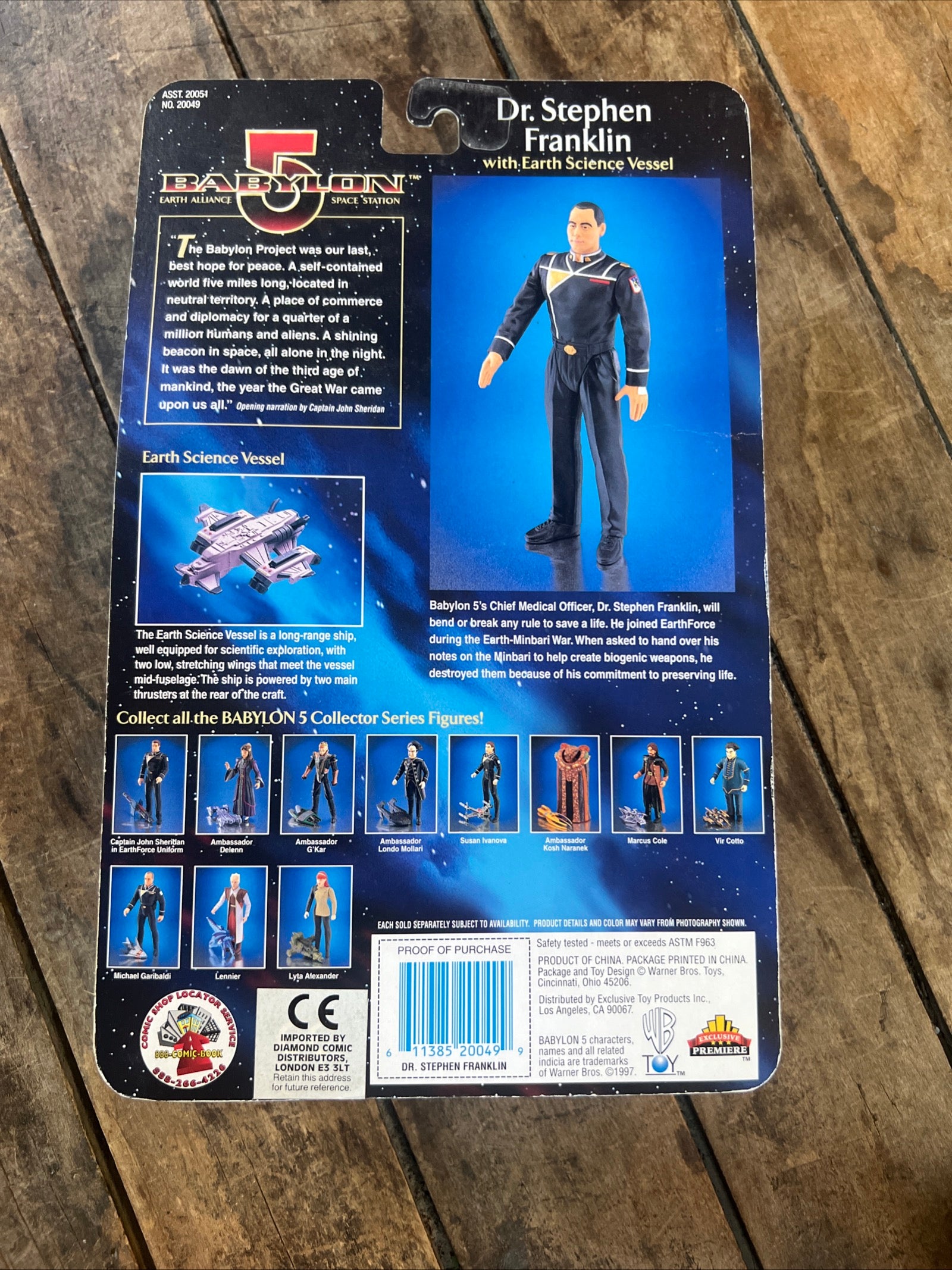1997 WB Toys - Babylon 5 - Dr Stephen Franklin Action Figure
