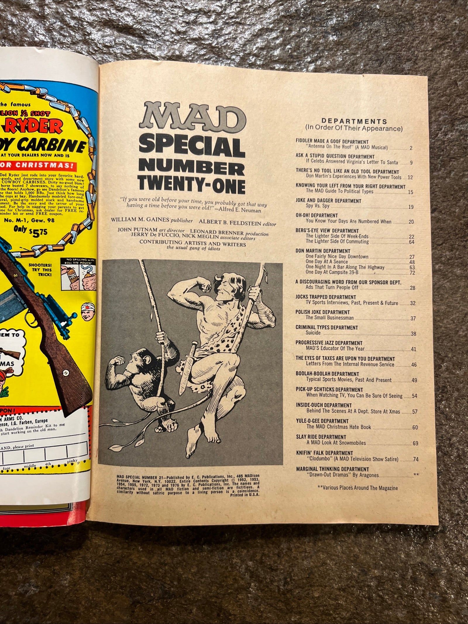 MAD Magazine - 1976 Special Issue Number Twenty One With Comic Book Insert