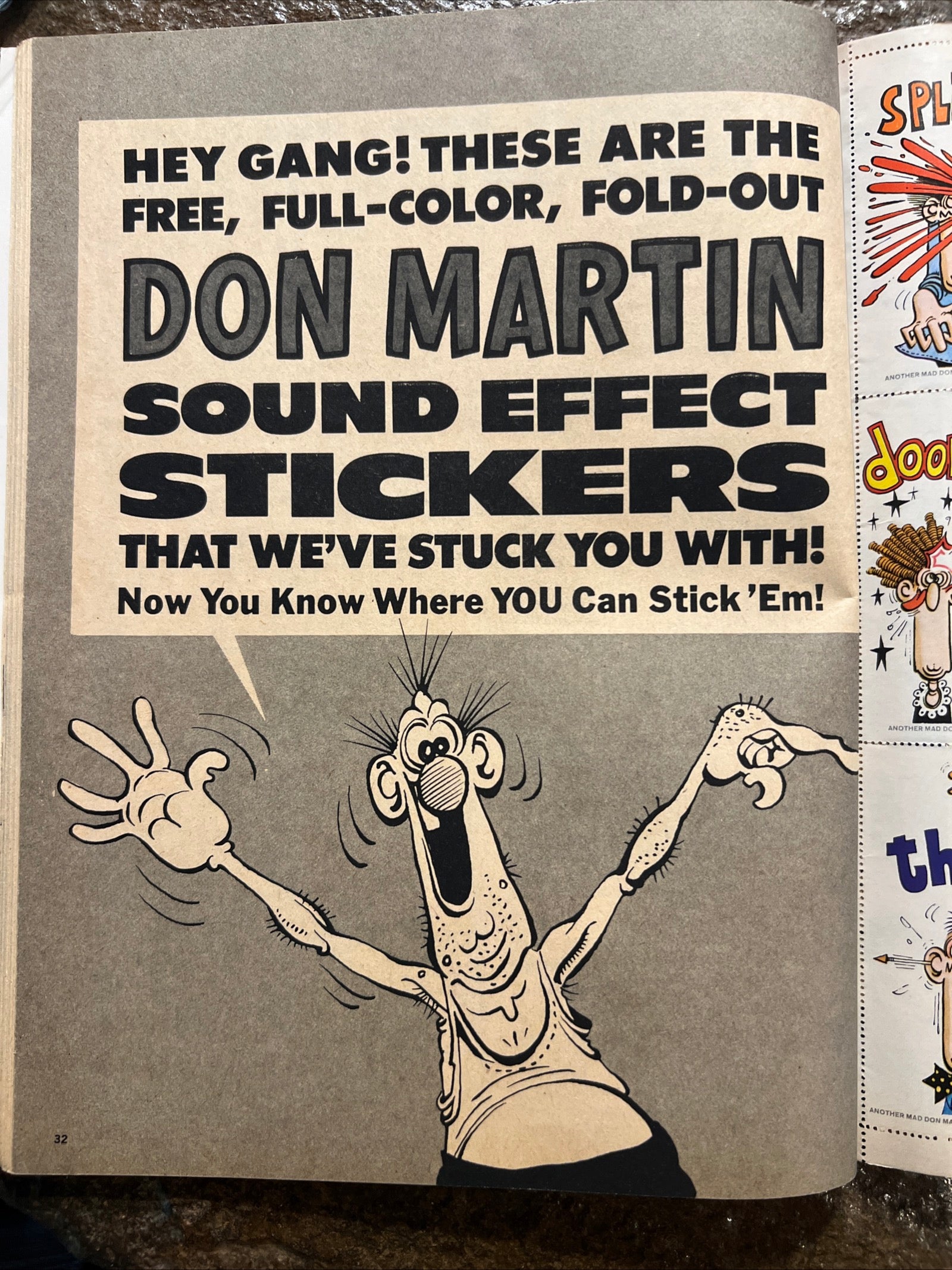 MAD Magazine - 1977 Special Issue Number Twenty Three & Don Martin Sound Effect Stickers