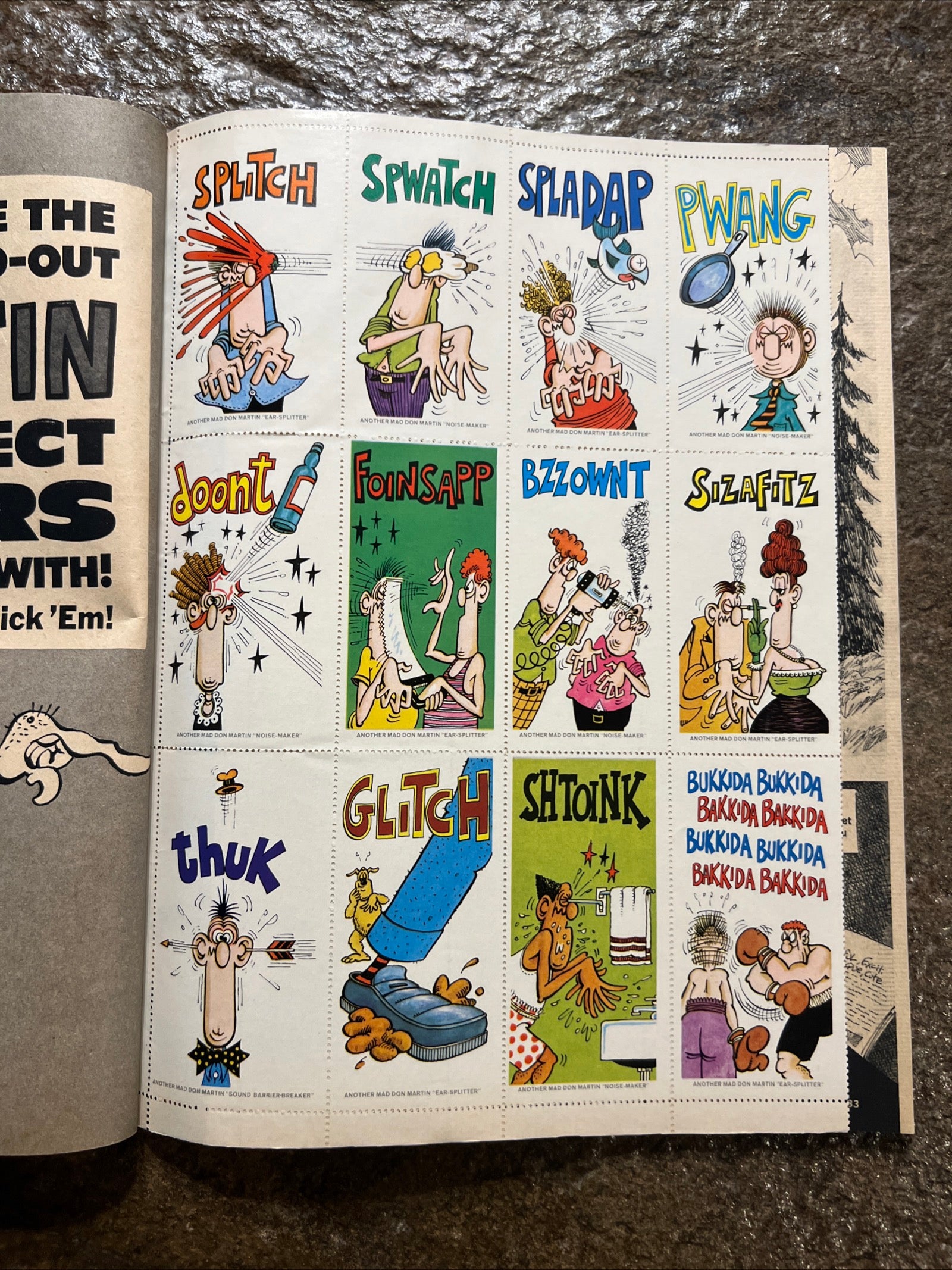 MAD Magazine - 1977 Special Issue Number Twenty Three & Don Martin Sound Effect Stickers