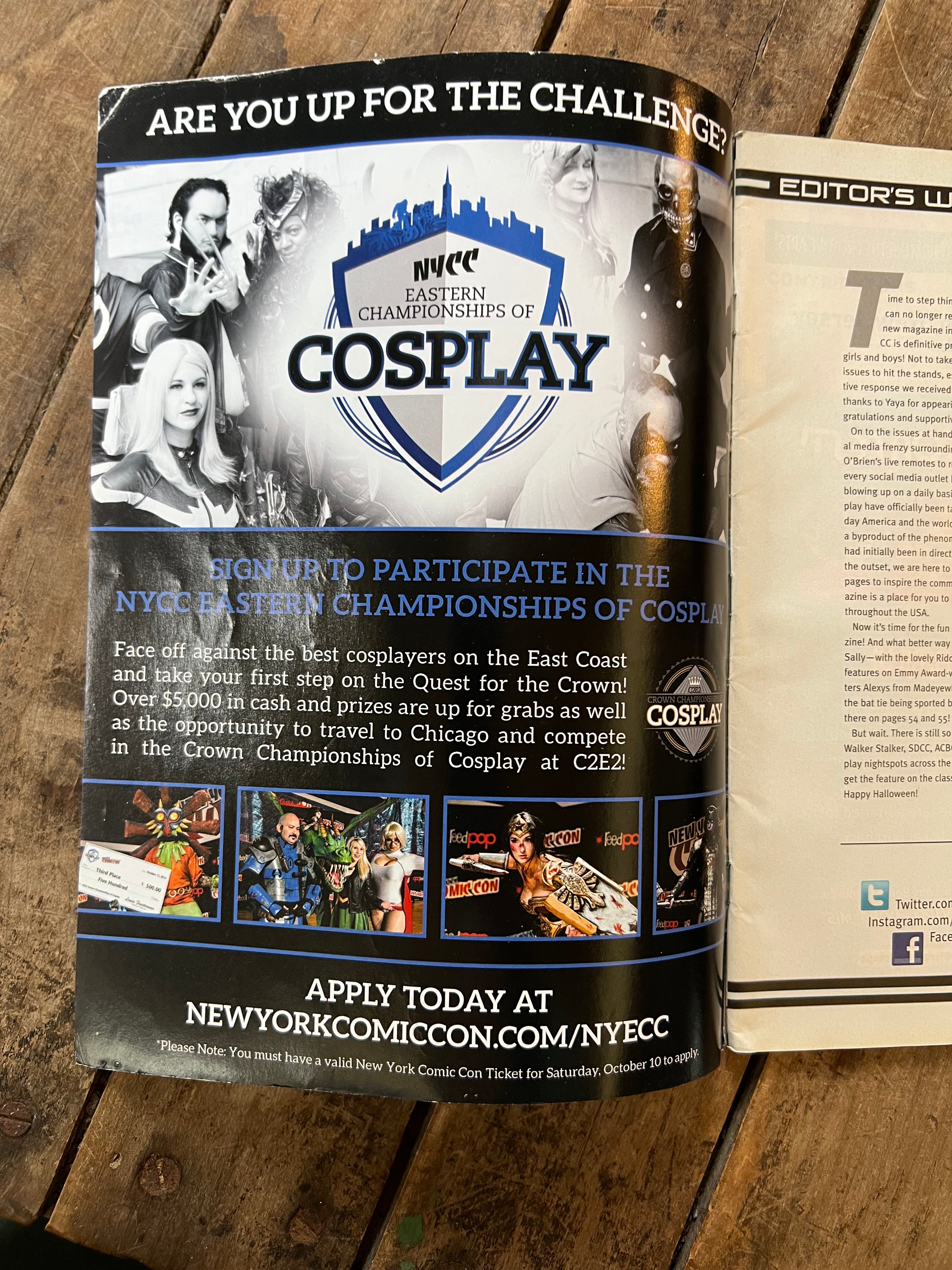 COSPLAY Culture Magazine - Halloween 2015 Issue - Riddle And Zombie Boy Cover