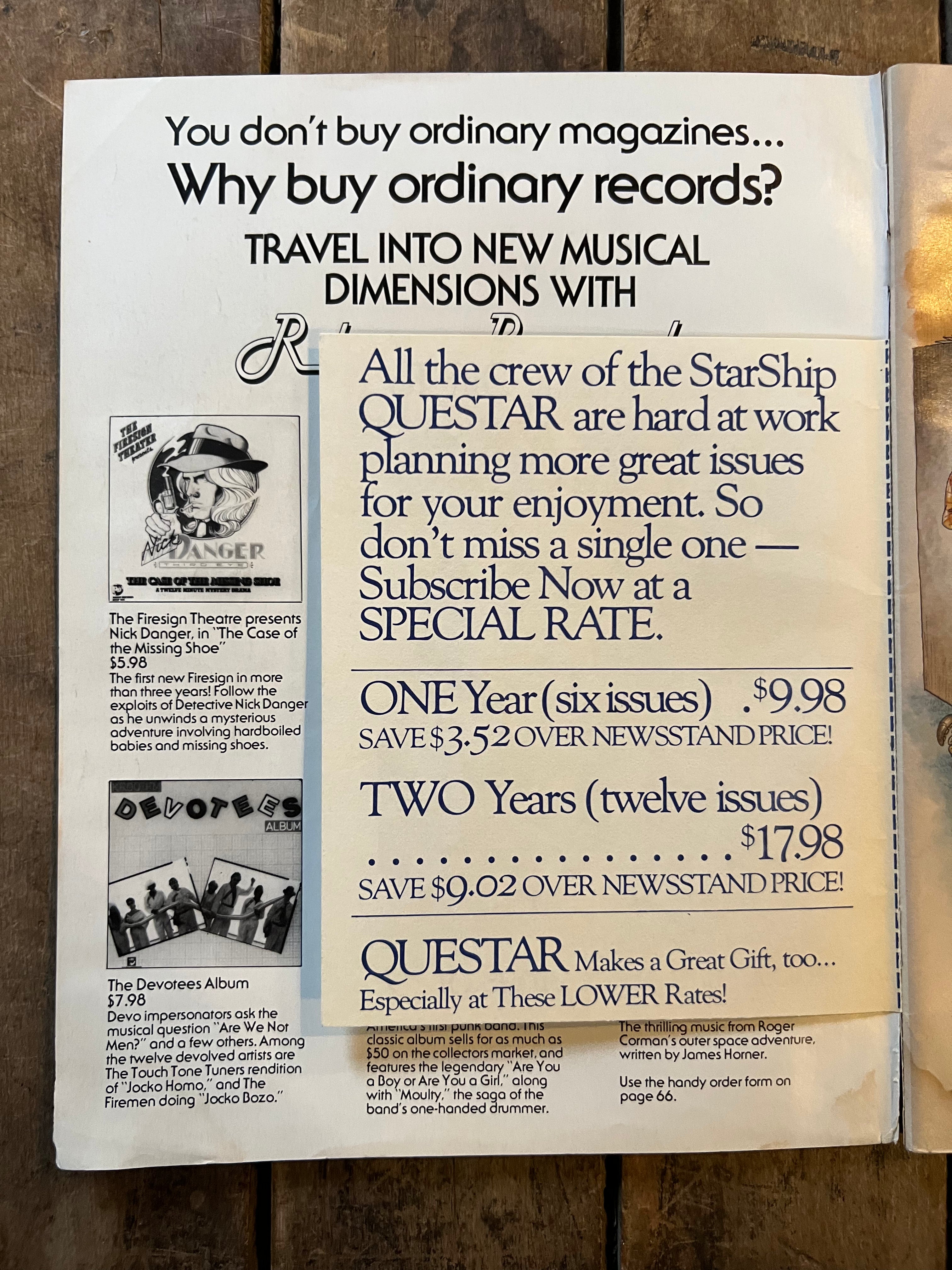 QUESTAR Magazine - February 1980 Issue - SCI-Fi & Fantasy Adventure Magazine