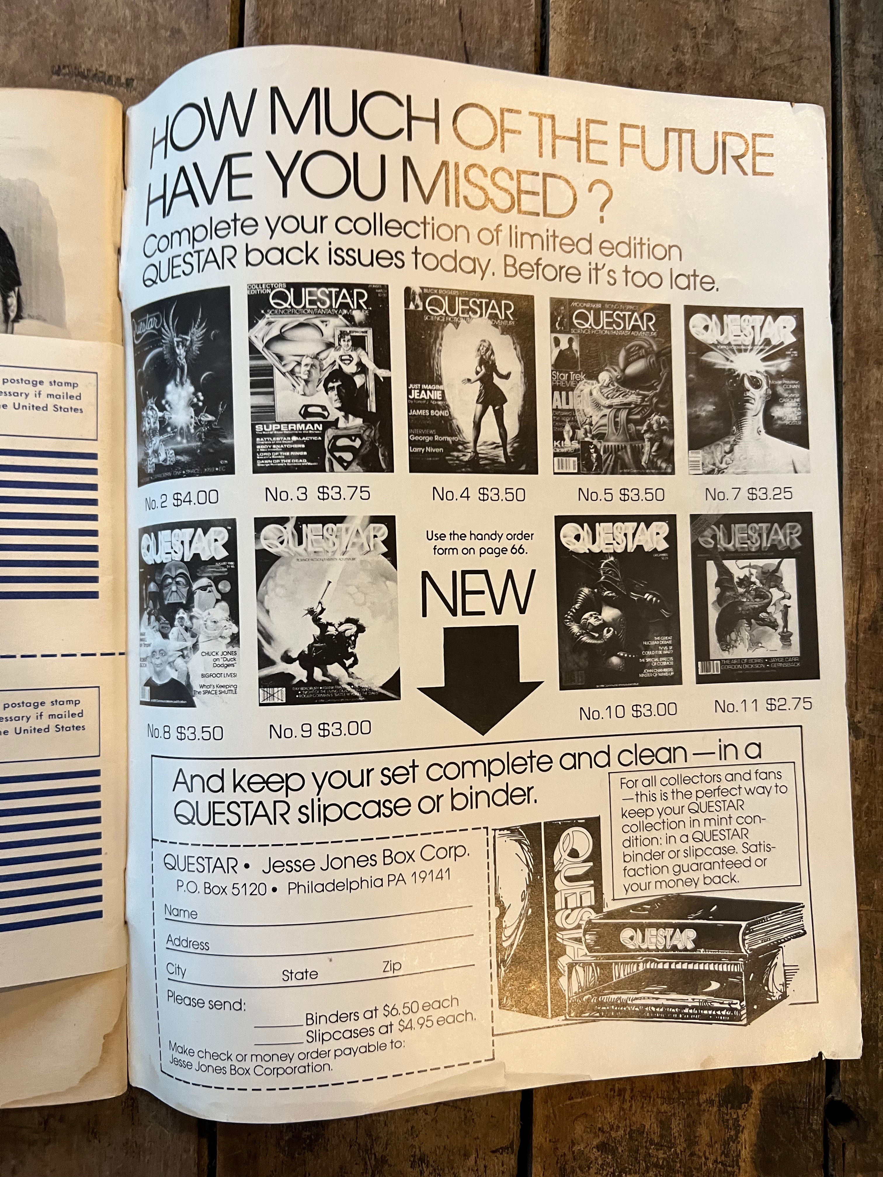 QUESTAR Magazine - February 1980 Issue - SCI-Fi & Fantasy Adventure Magazine