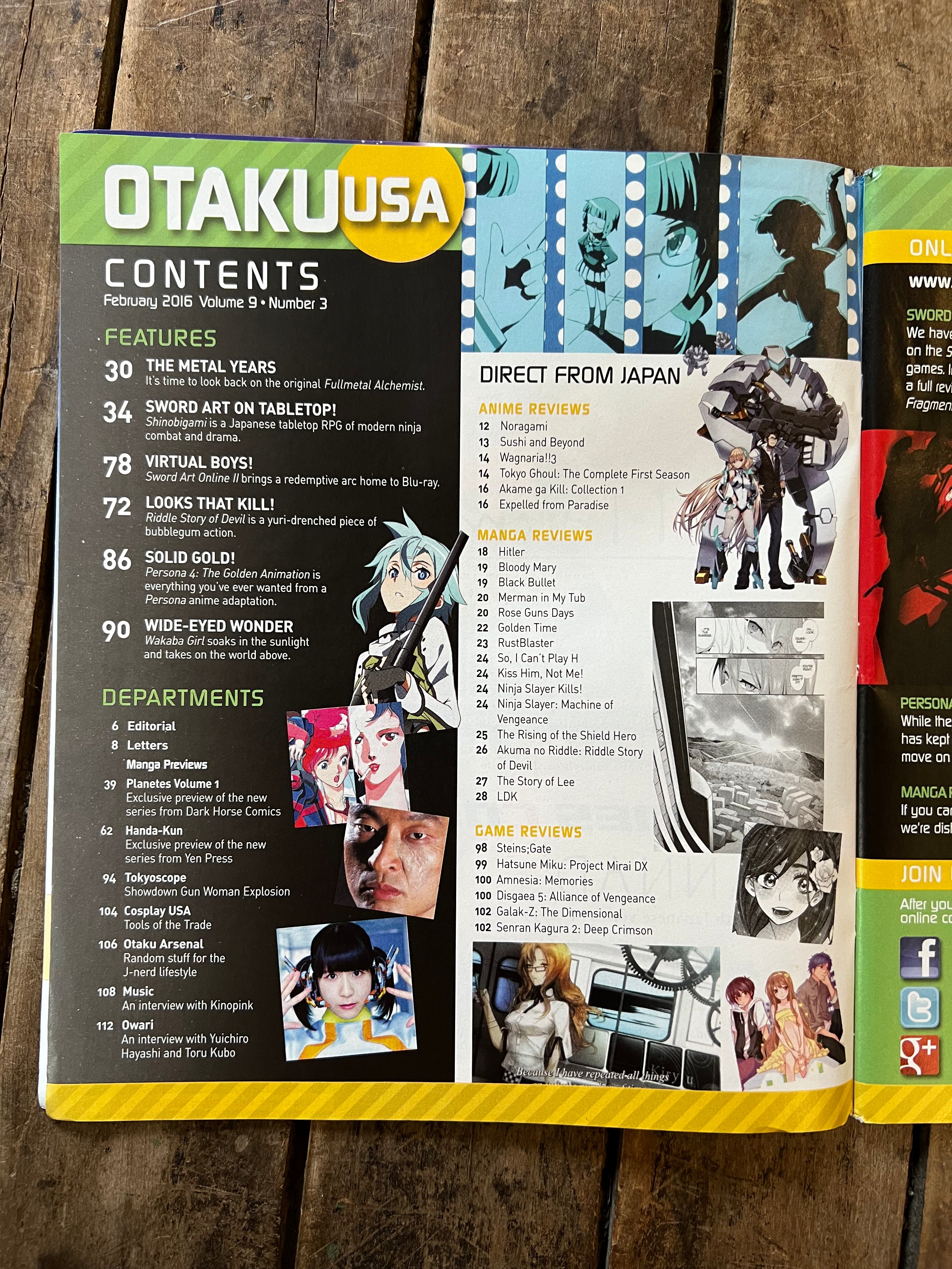 OTAKU USA Magazine - February 2016 - FULL METAL ALCHEMIST - Anime - Manga