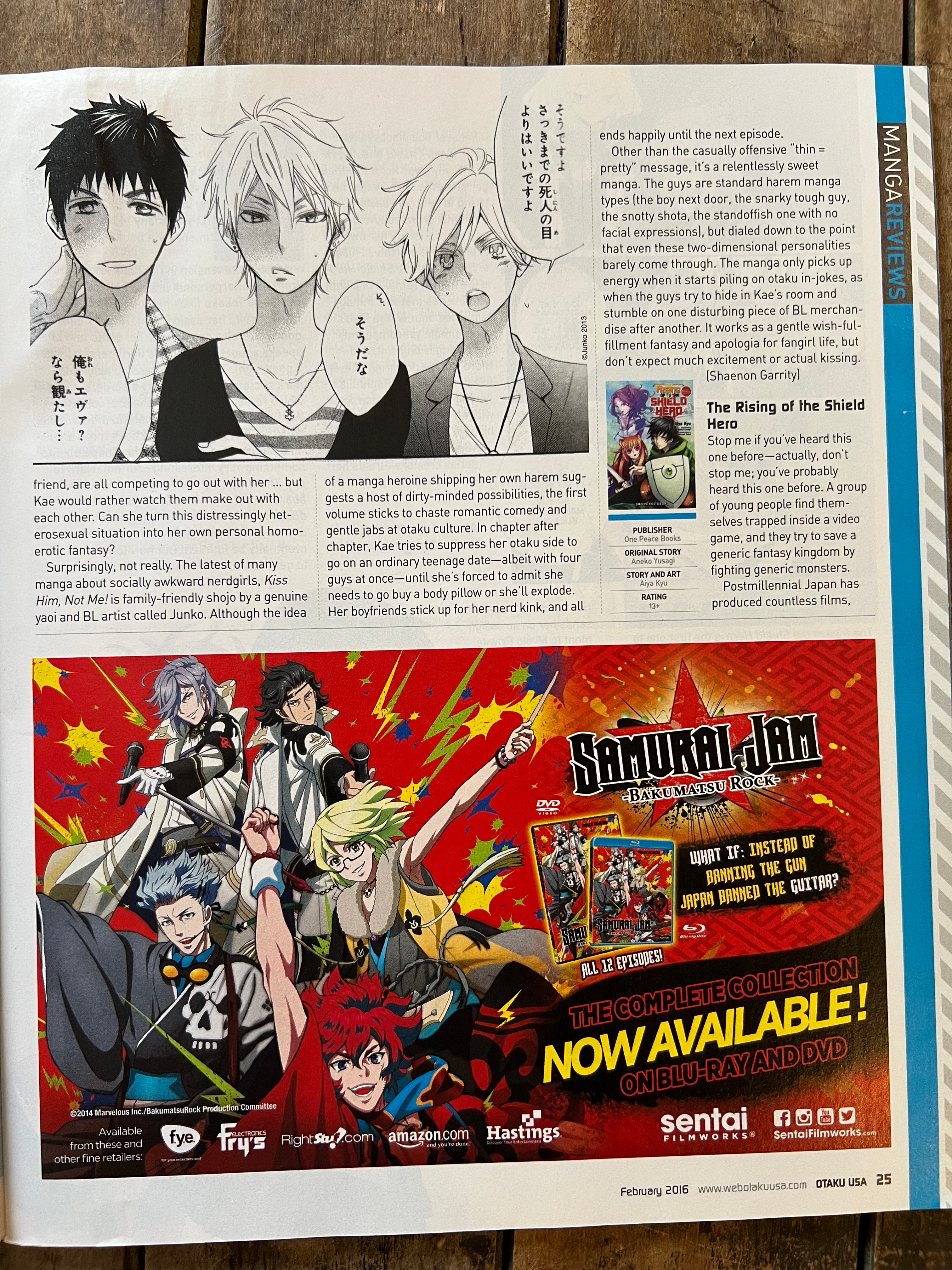 OTAKU USA Magazine - February 2016 - FULL METAL ALCHEMIST - Anime - Manga