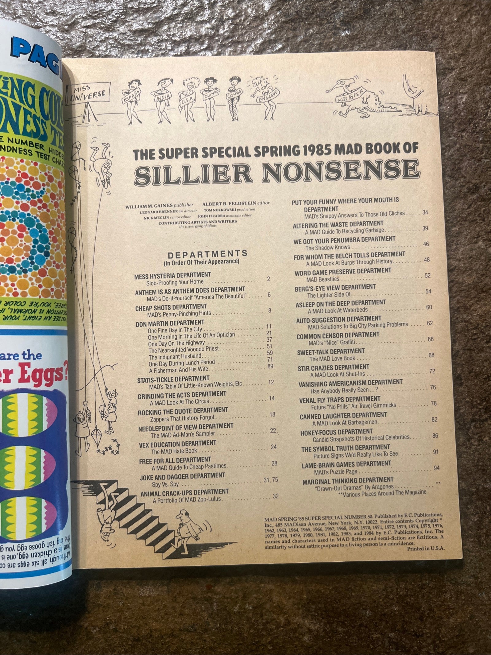 MAD Magazine - Super Special Spring 1985 - MAD Book Of Sillier Nonsense