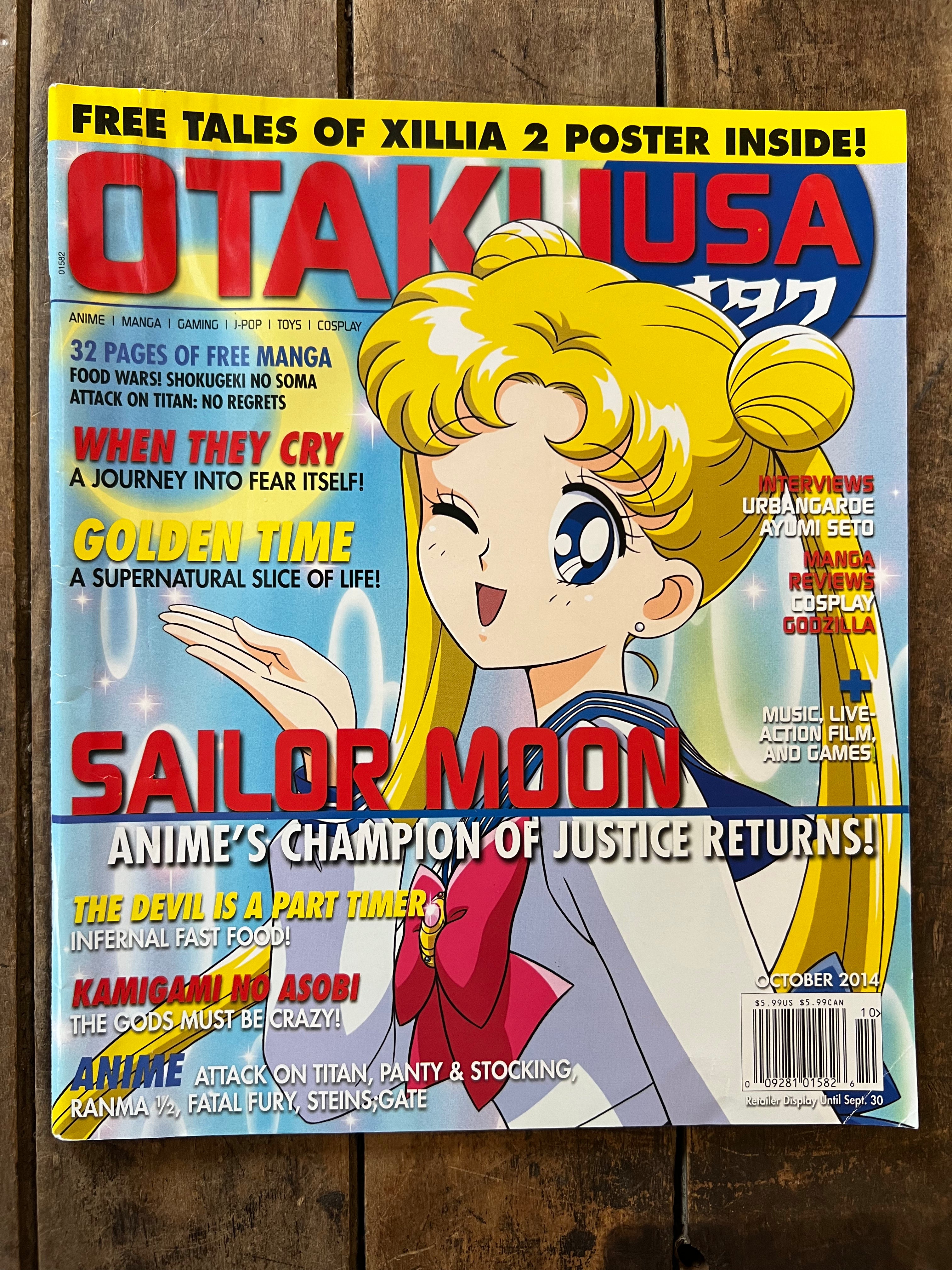 OTAKU USA Magazine - October 2014 - SAILOR MOON  cover - Anime - Manga - Cosplay