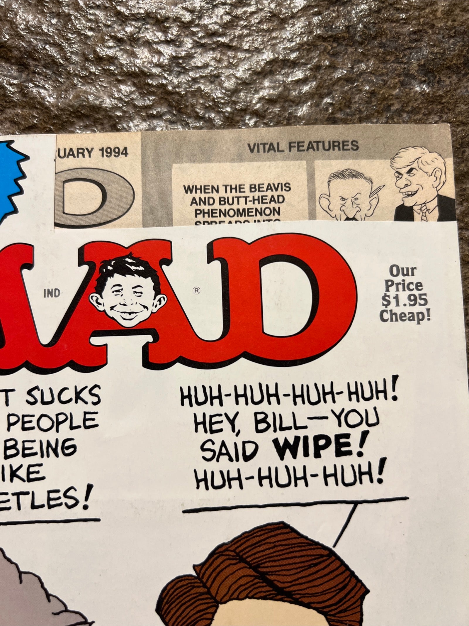 MAD Magazine - February 1994 - Beavis and Butt-Head / Clinton & Gore Parody