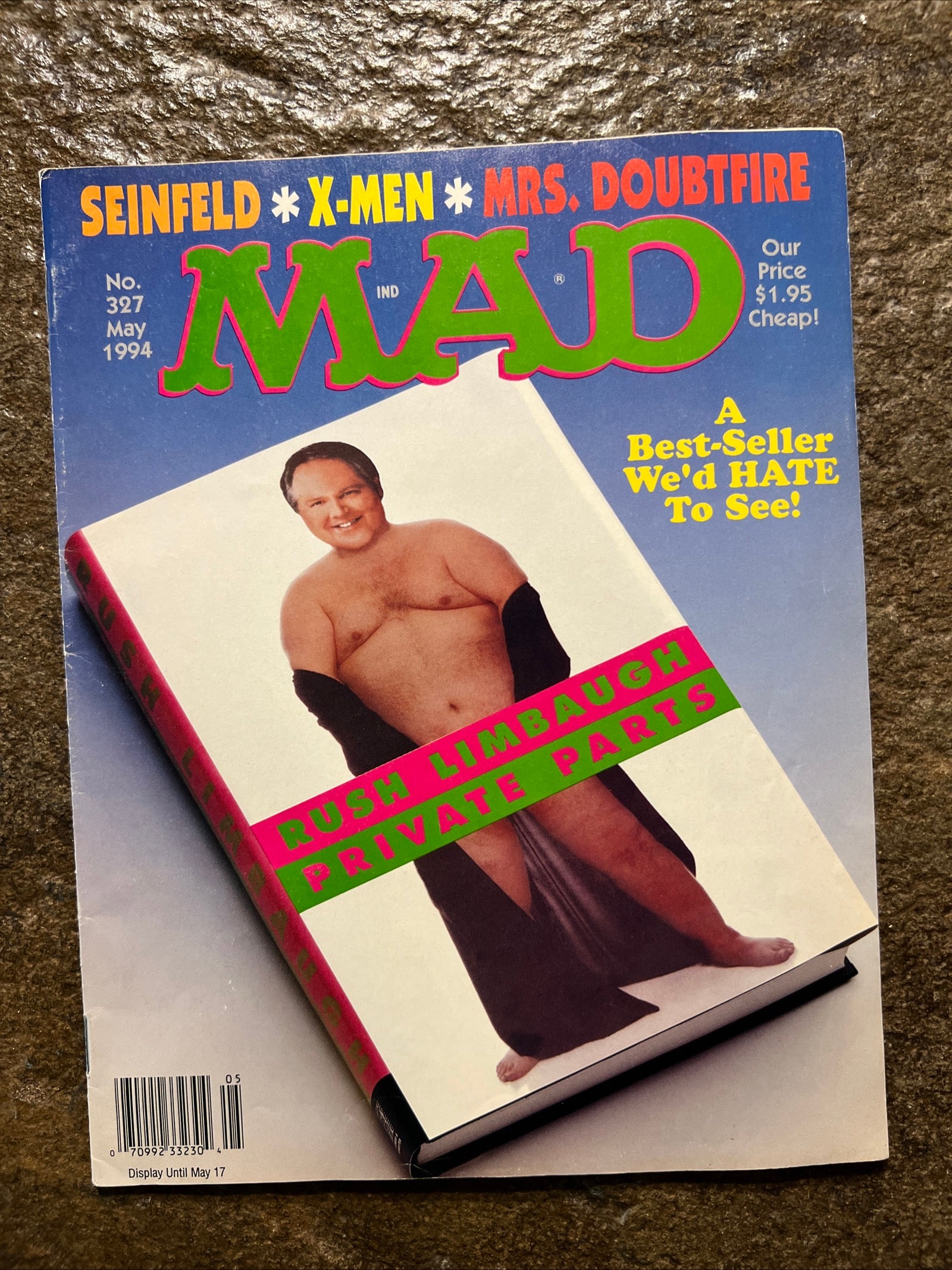 MAD Magazine - May 1994 - Rush Limbaugh - Seinfeld - X Men - Mrs Doubtfire