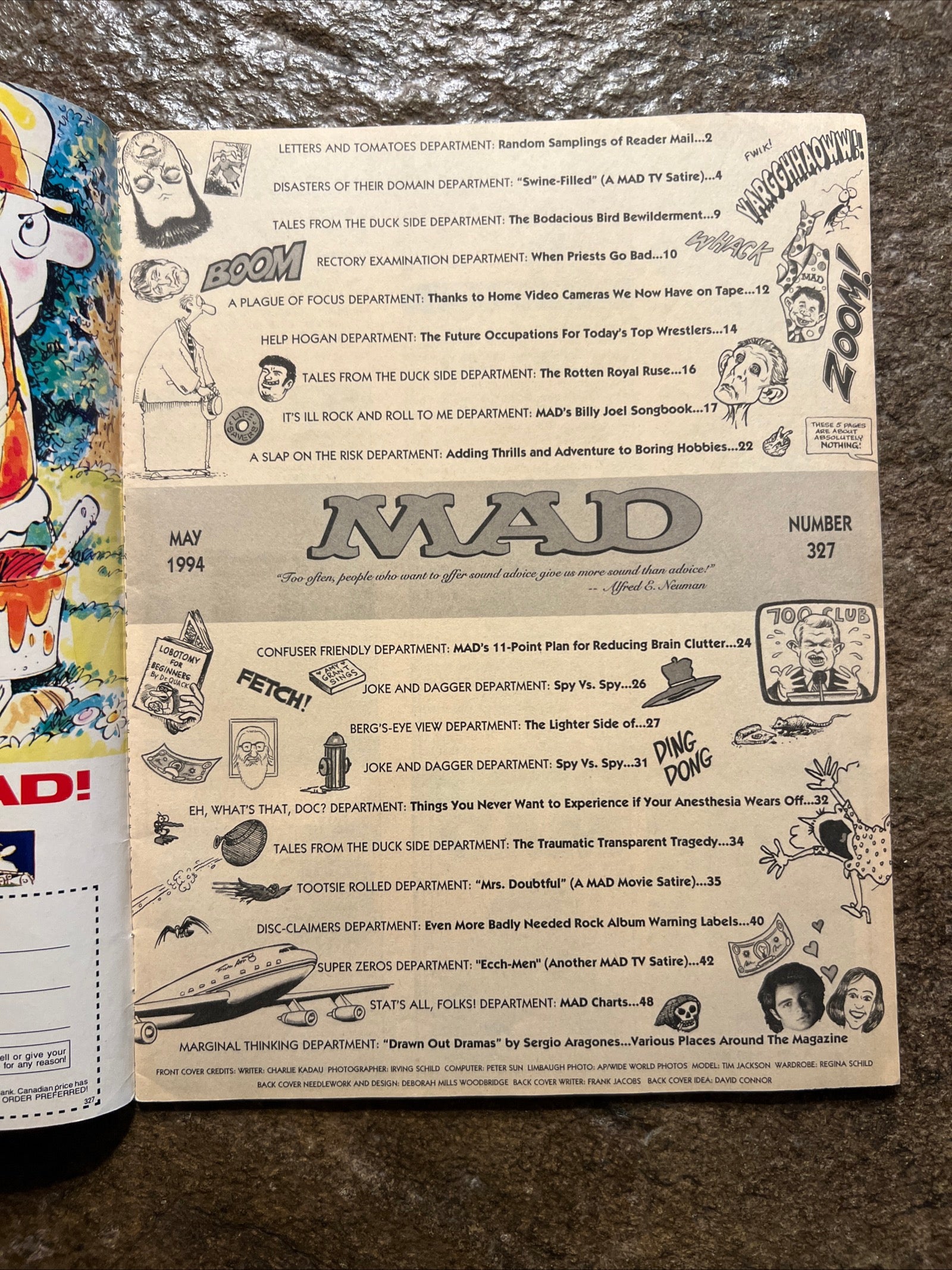 MAD Magazine - May 1994 - Rush Limbaugh - Seinfeld - X Men - Mrs Doubtfire